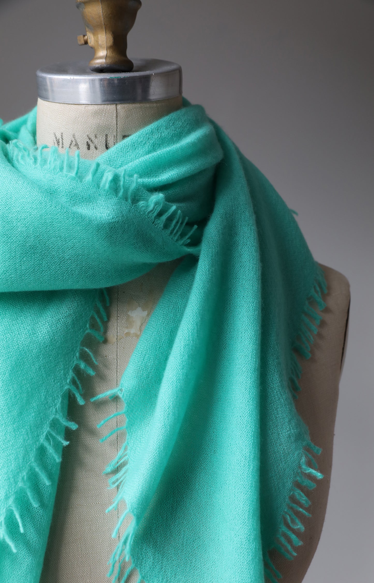 Aqua Cashmere Scarf