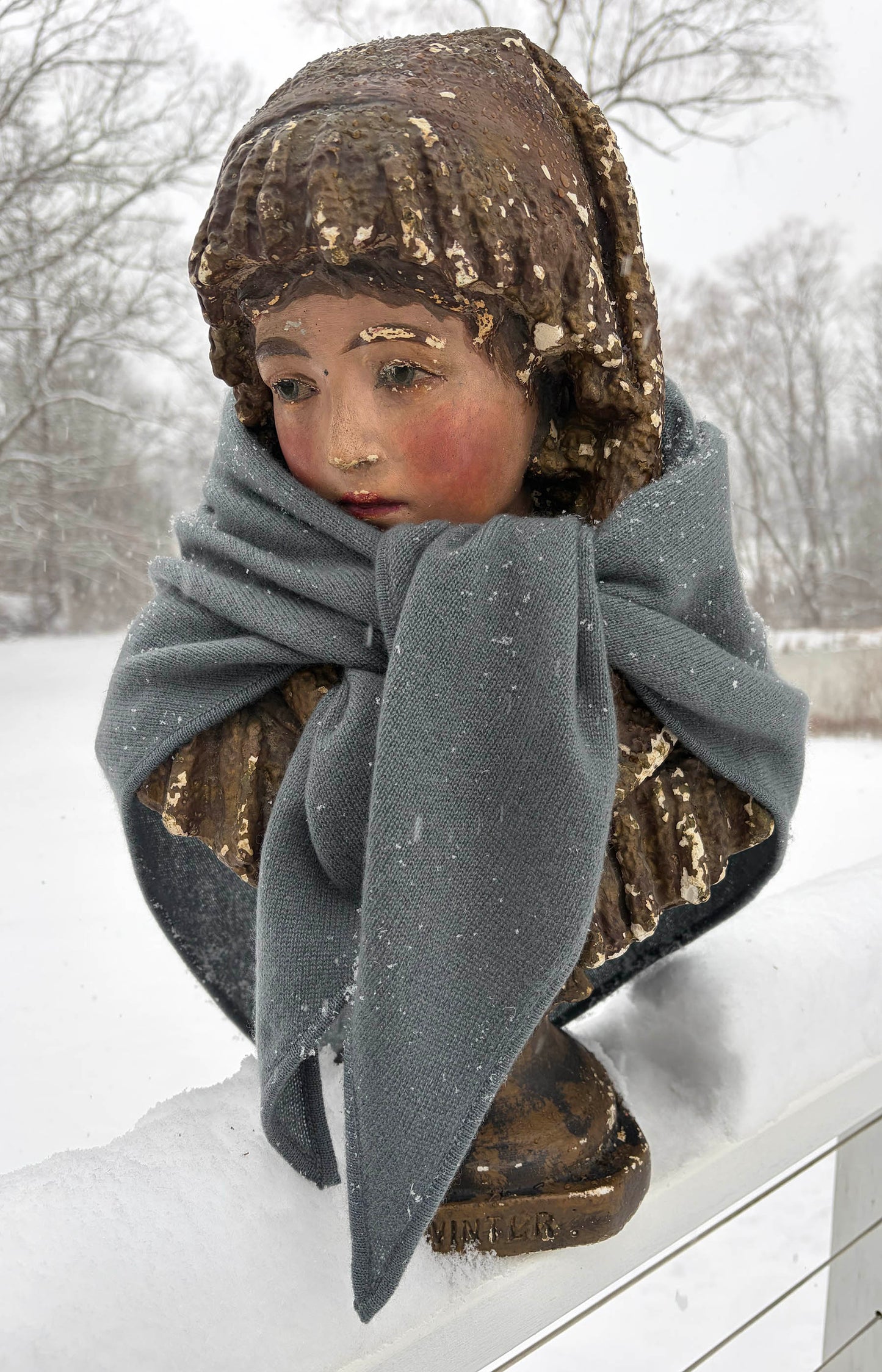 Mineral Cashmere Triangle Scarf