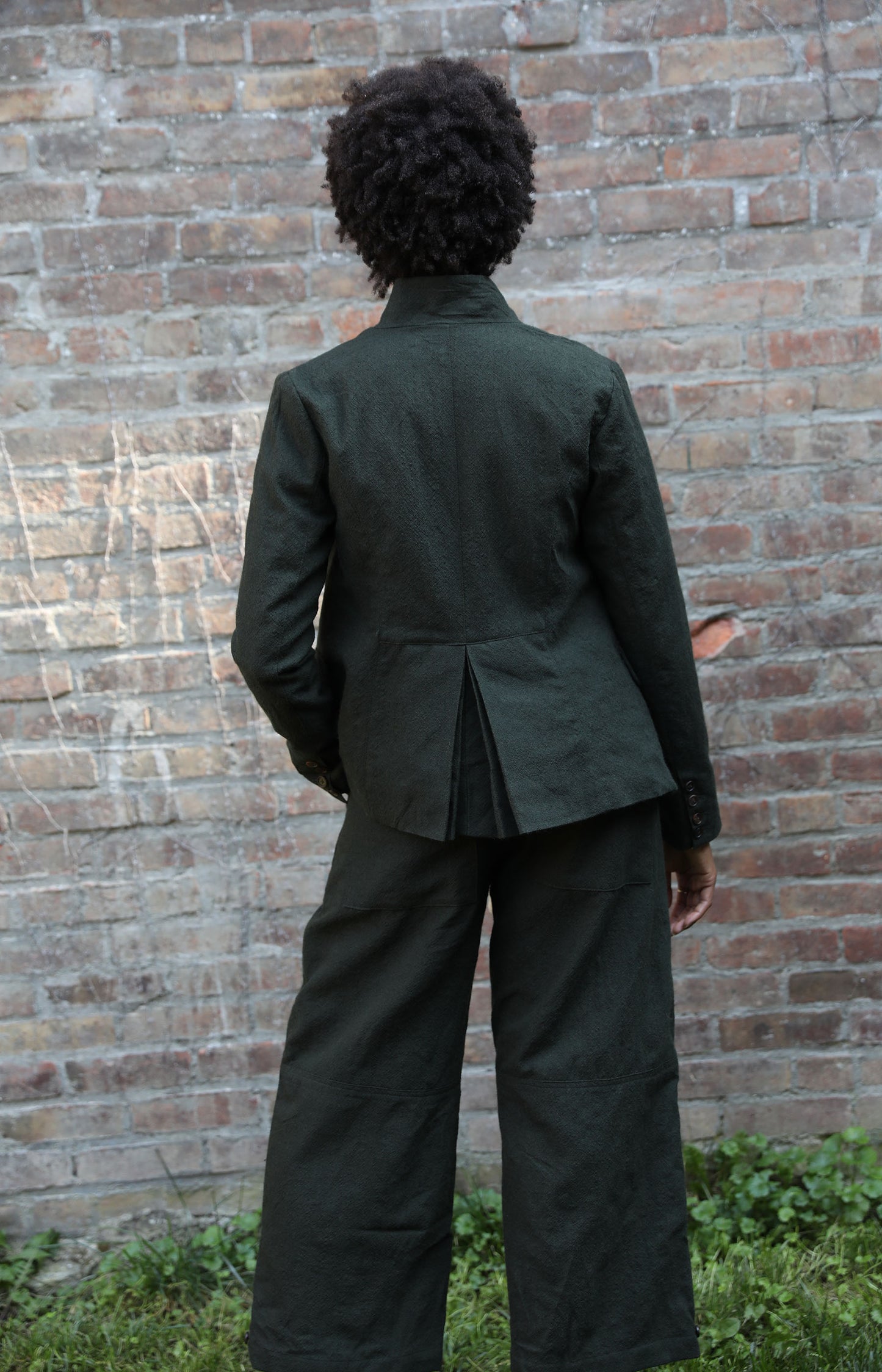 Hunter Green Short Puff Jacket