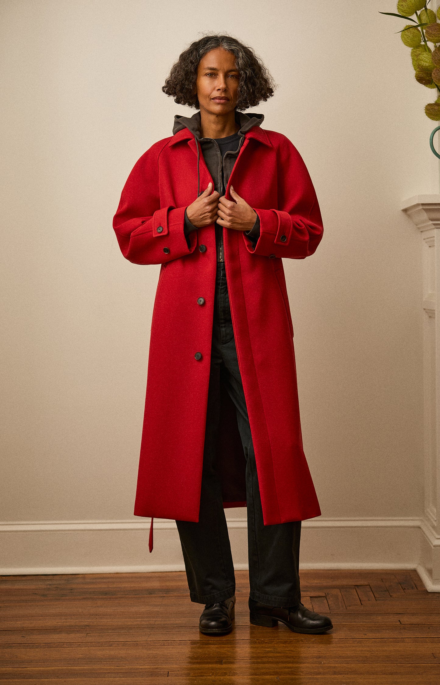 Twisted Double Cloth Coat