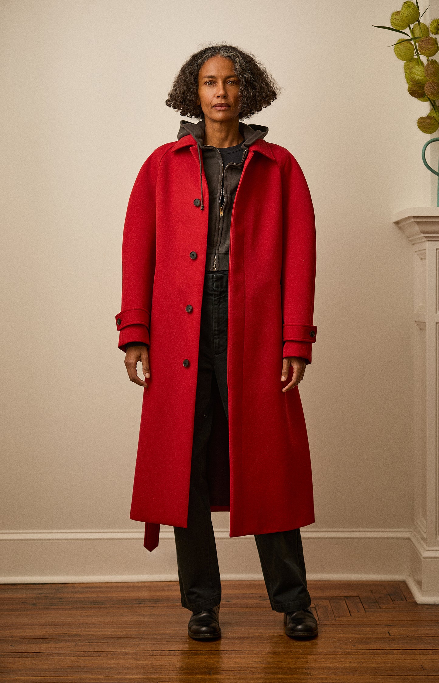 Twisted Double Cloth Coat