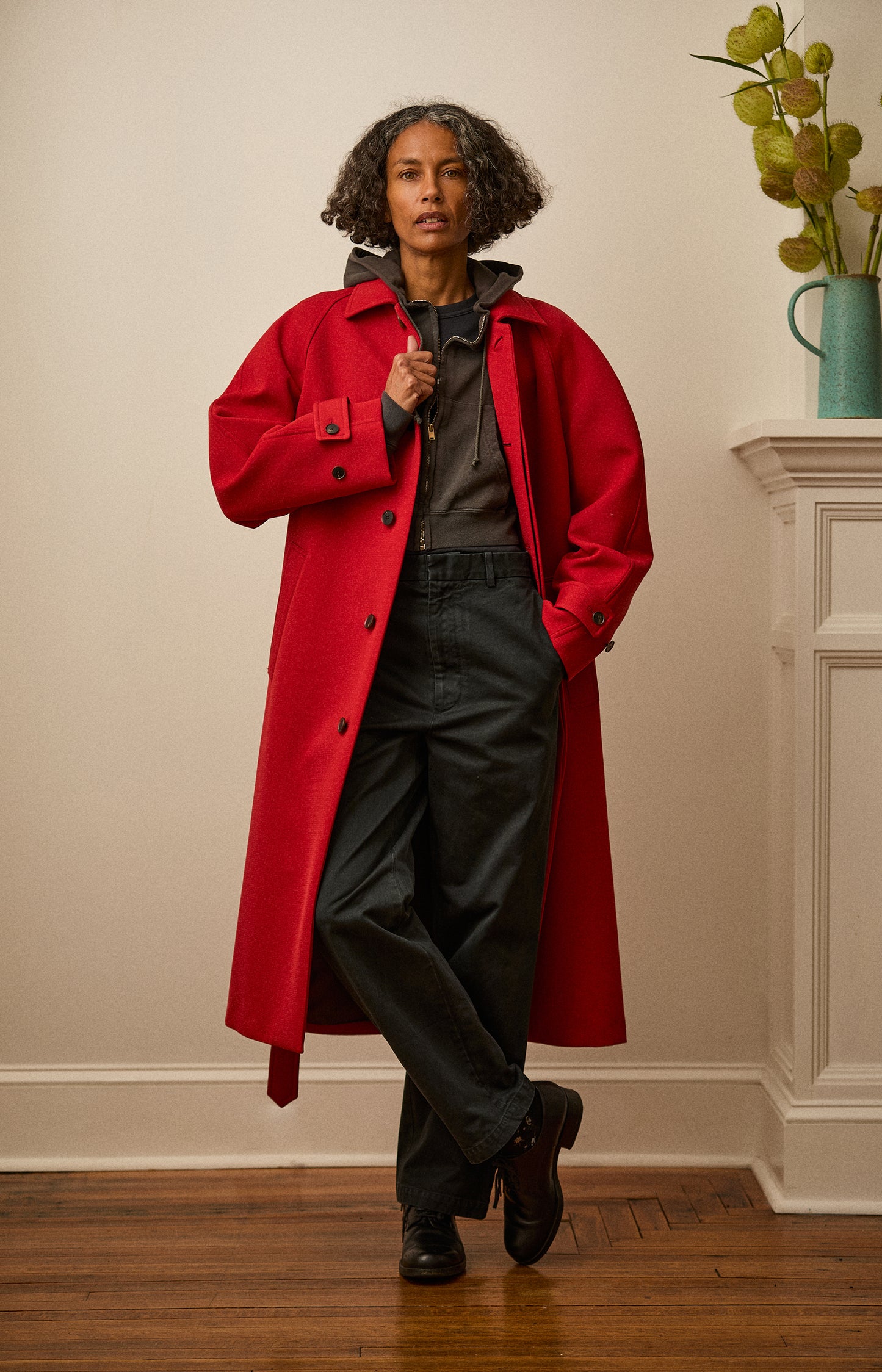 Twisted Double Cloth Coat