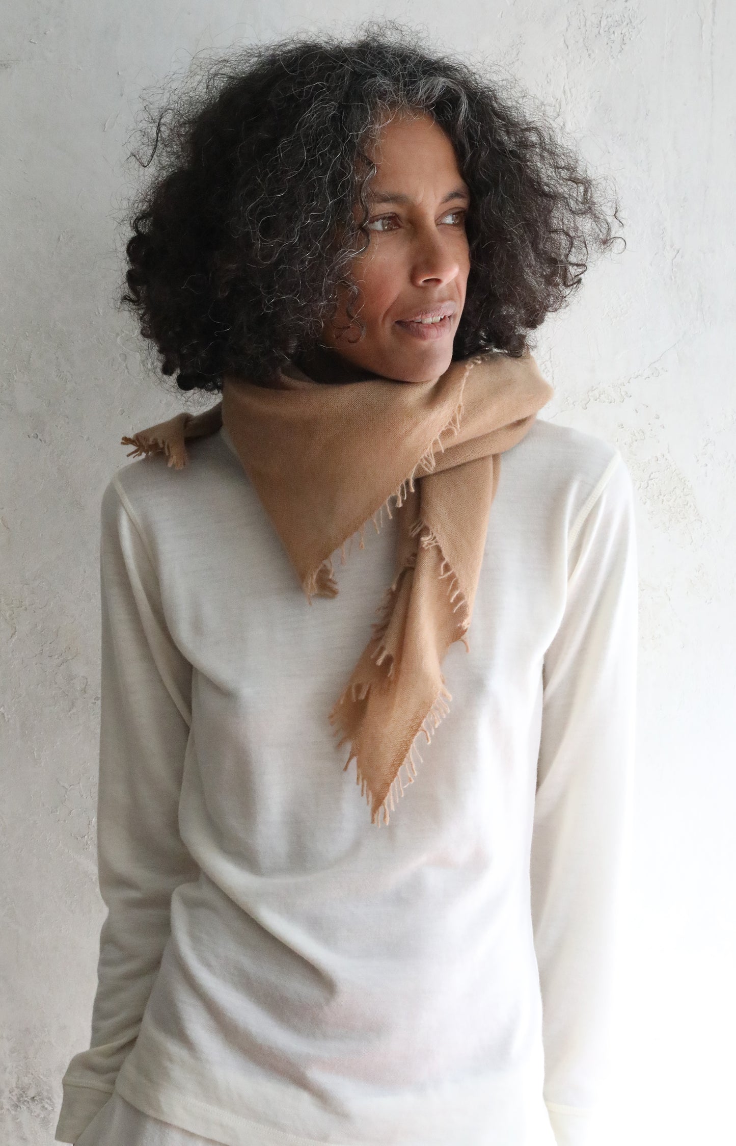 Camel Cashmere Scarf