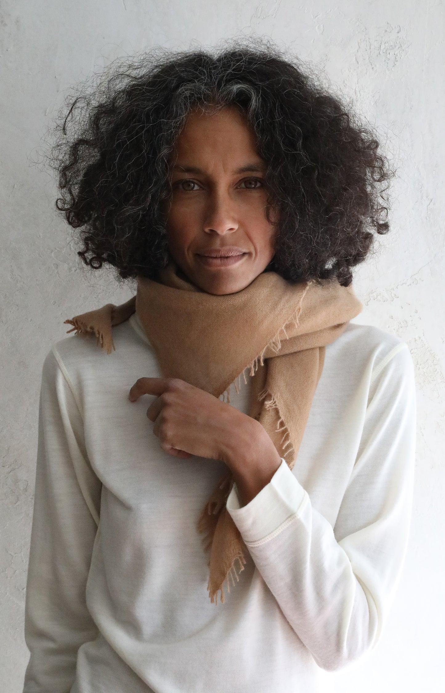 Camel Cashmere Scarf