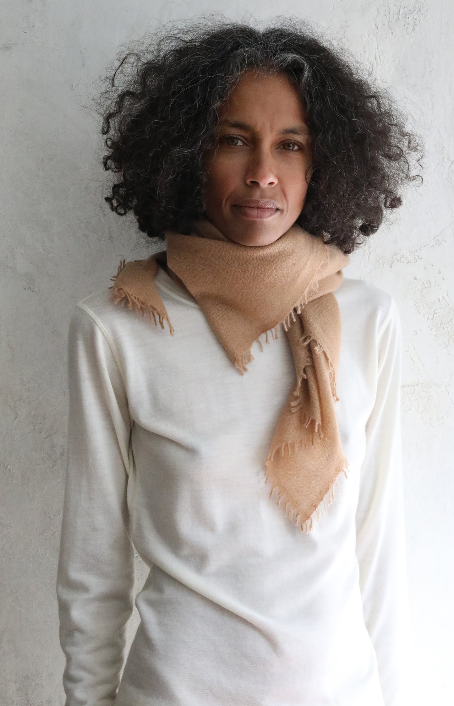 Camel Cashmere Scarf