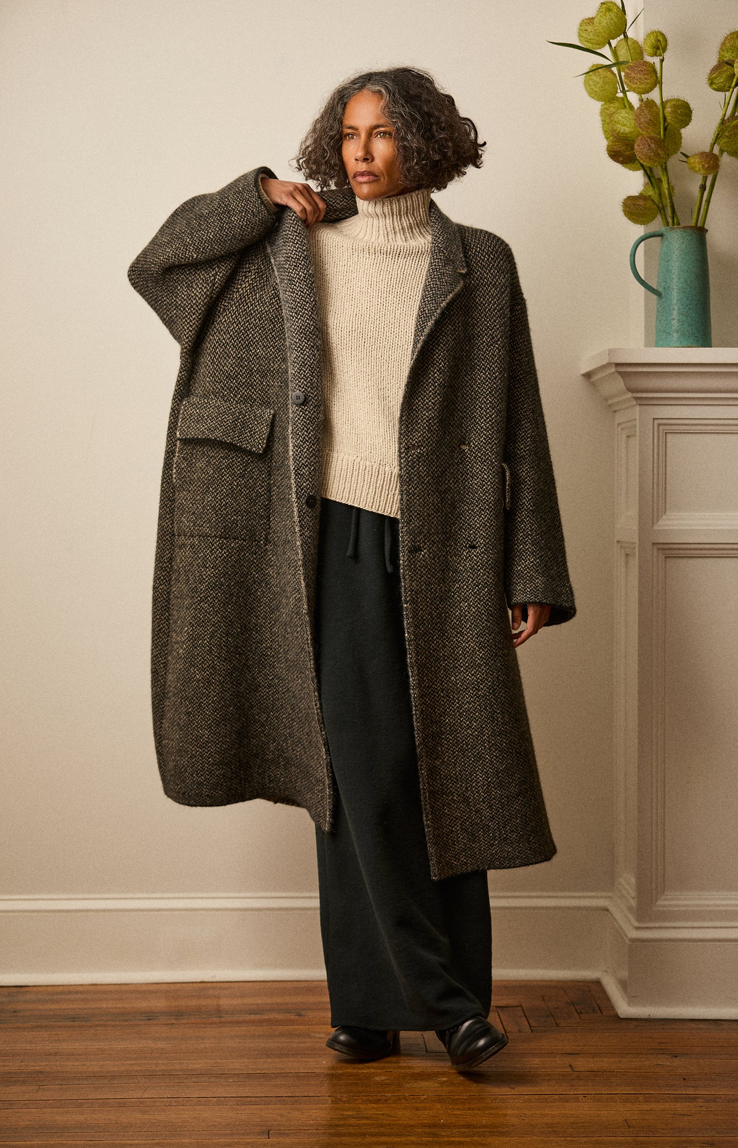 Black & Natural Bob's Coat