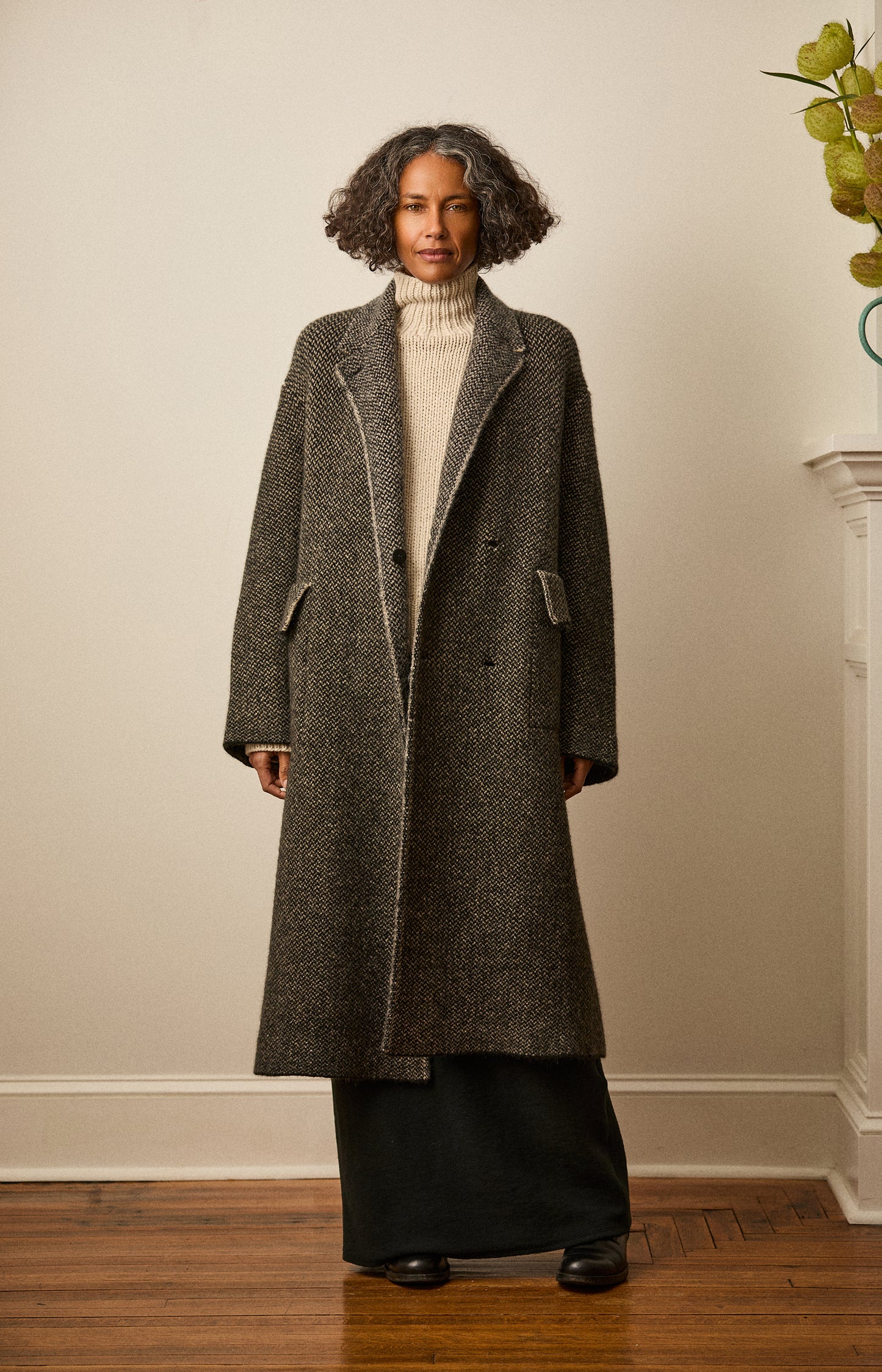 Black & Natural Bob's Coat