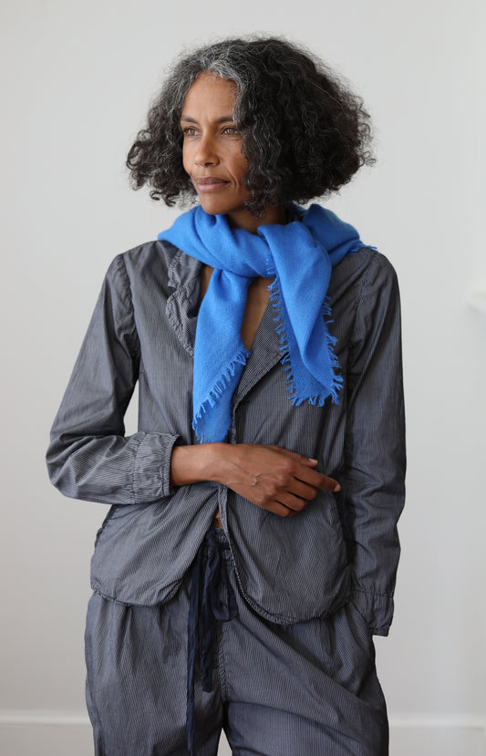 Blue Cashmere Scarf