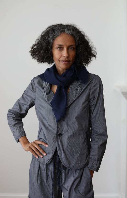 Navy Cashmere Scarf