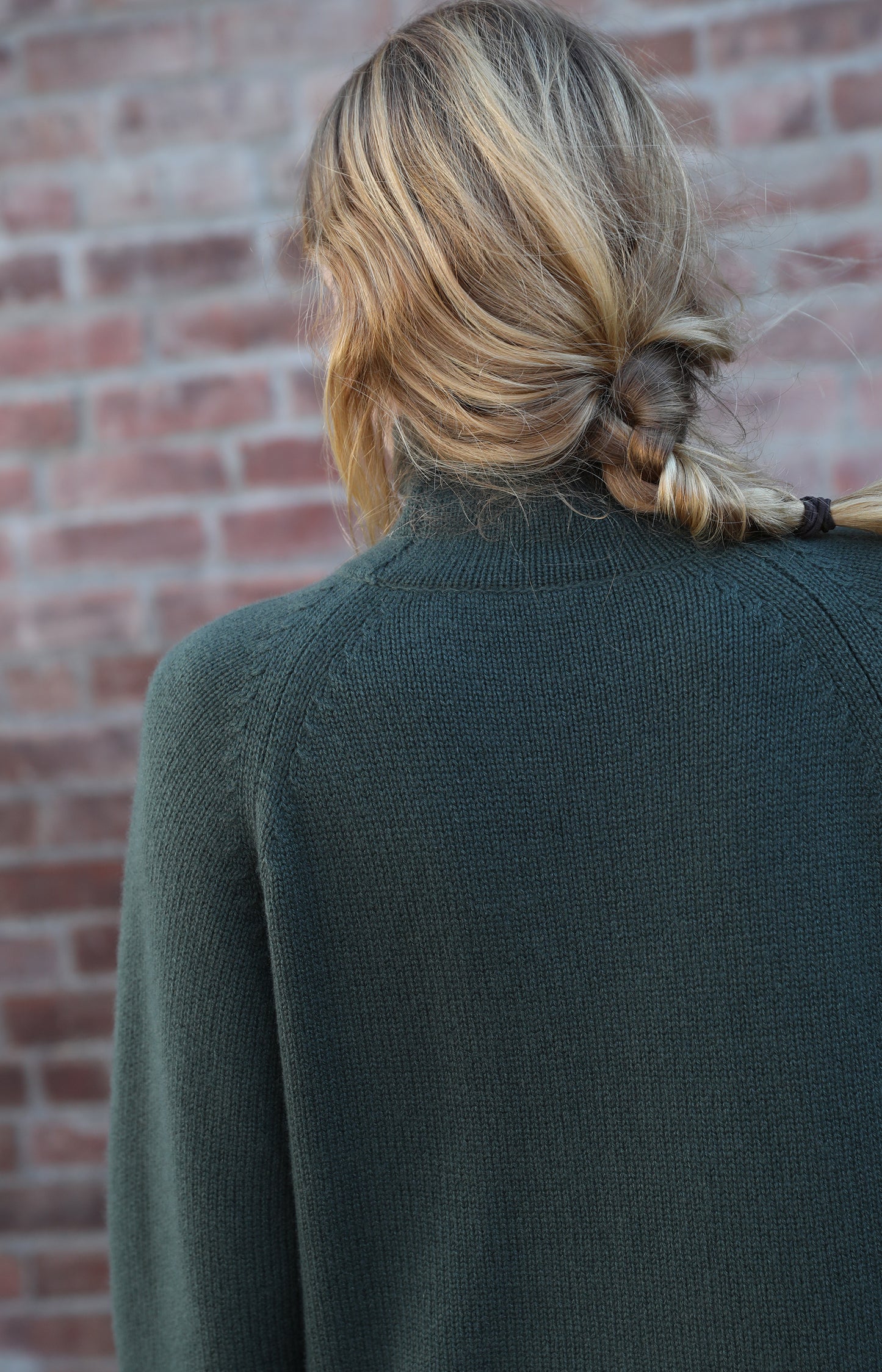 English Green Roll Neck Sweater