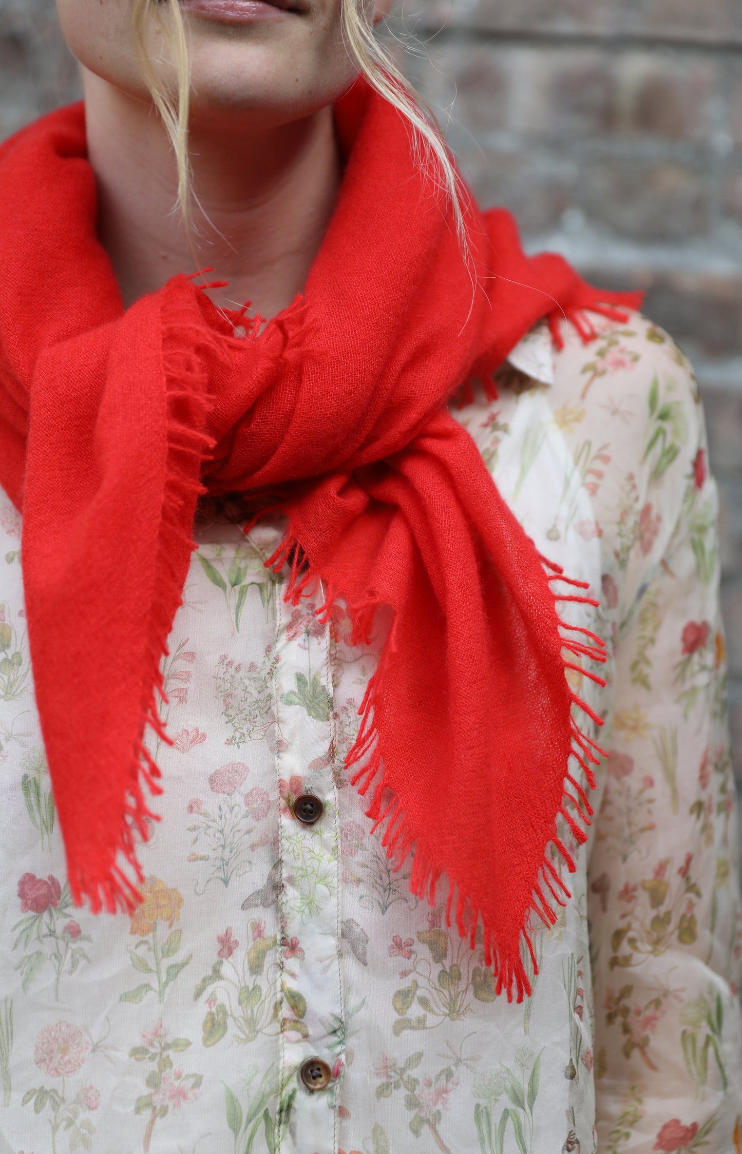 Tomato Cashmere Scarf