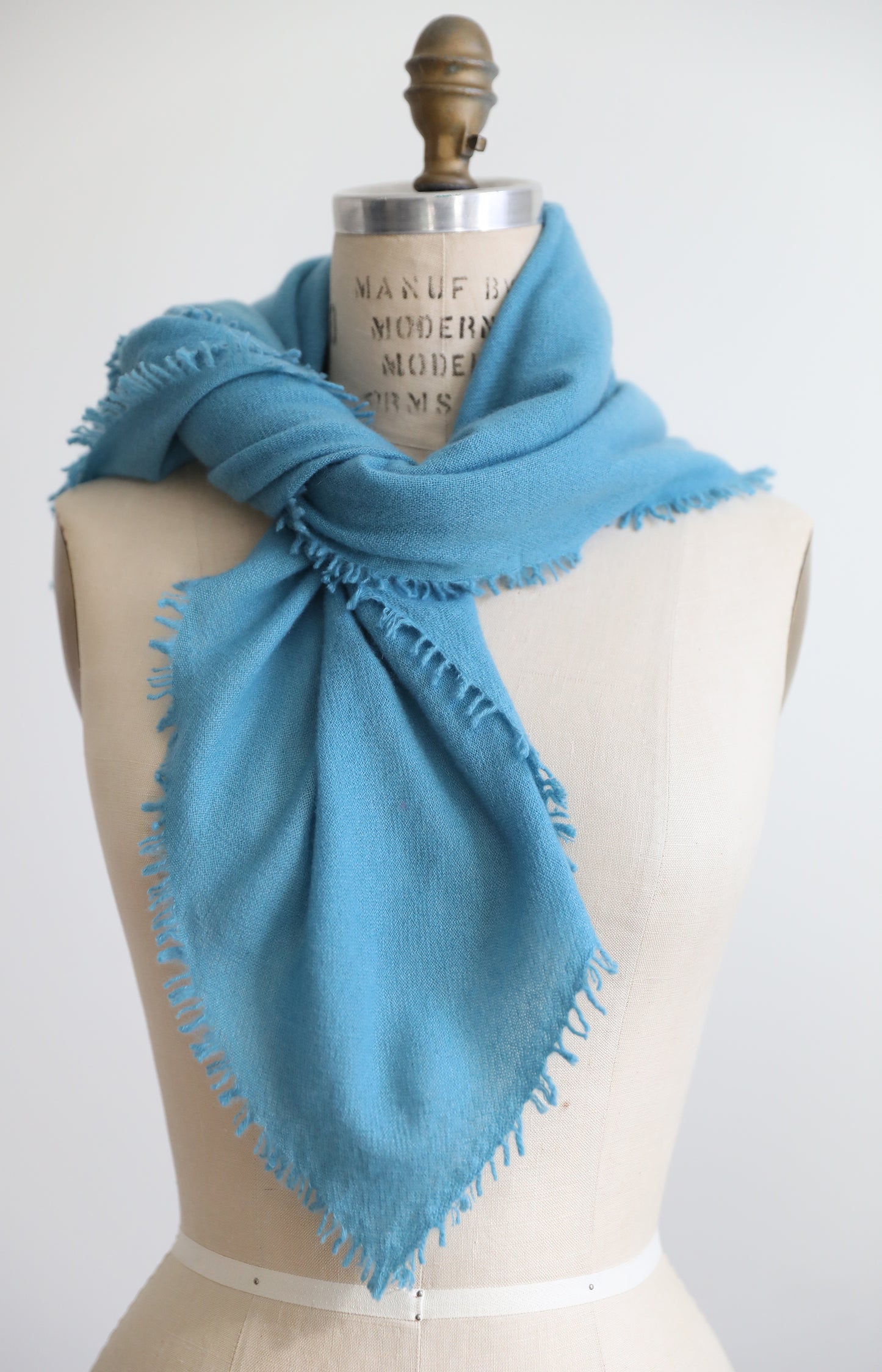 Aquamarine Cashmere Scarf