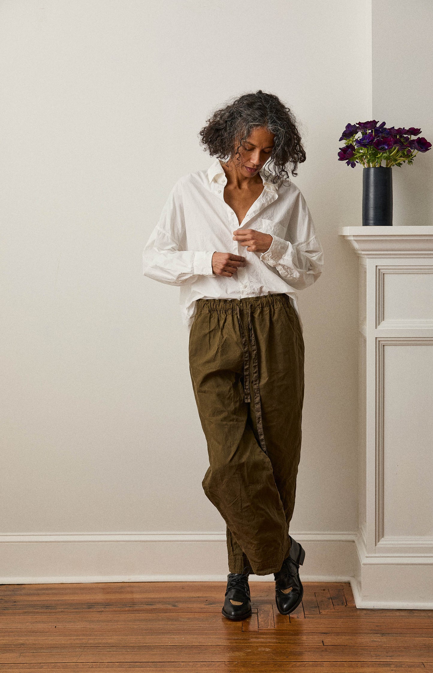 Khaki Coulisse Pants