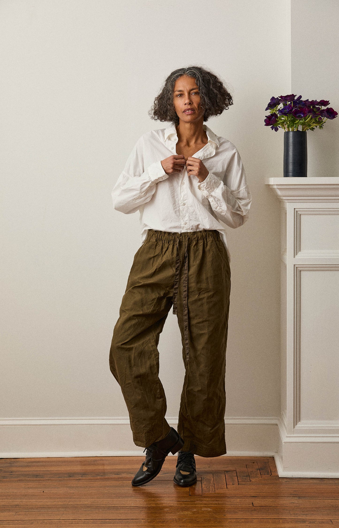 Khaki Coulisse Pants