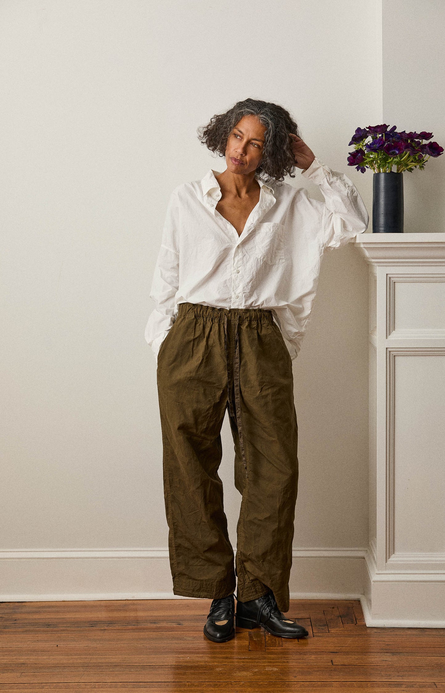 Khaki Coulisse Pants