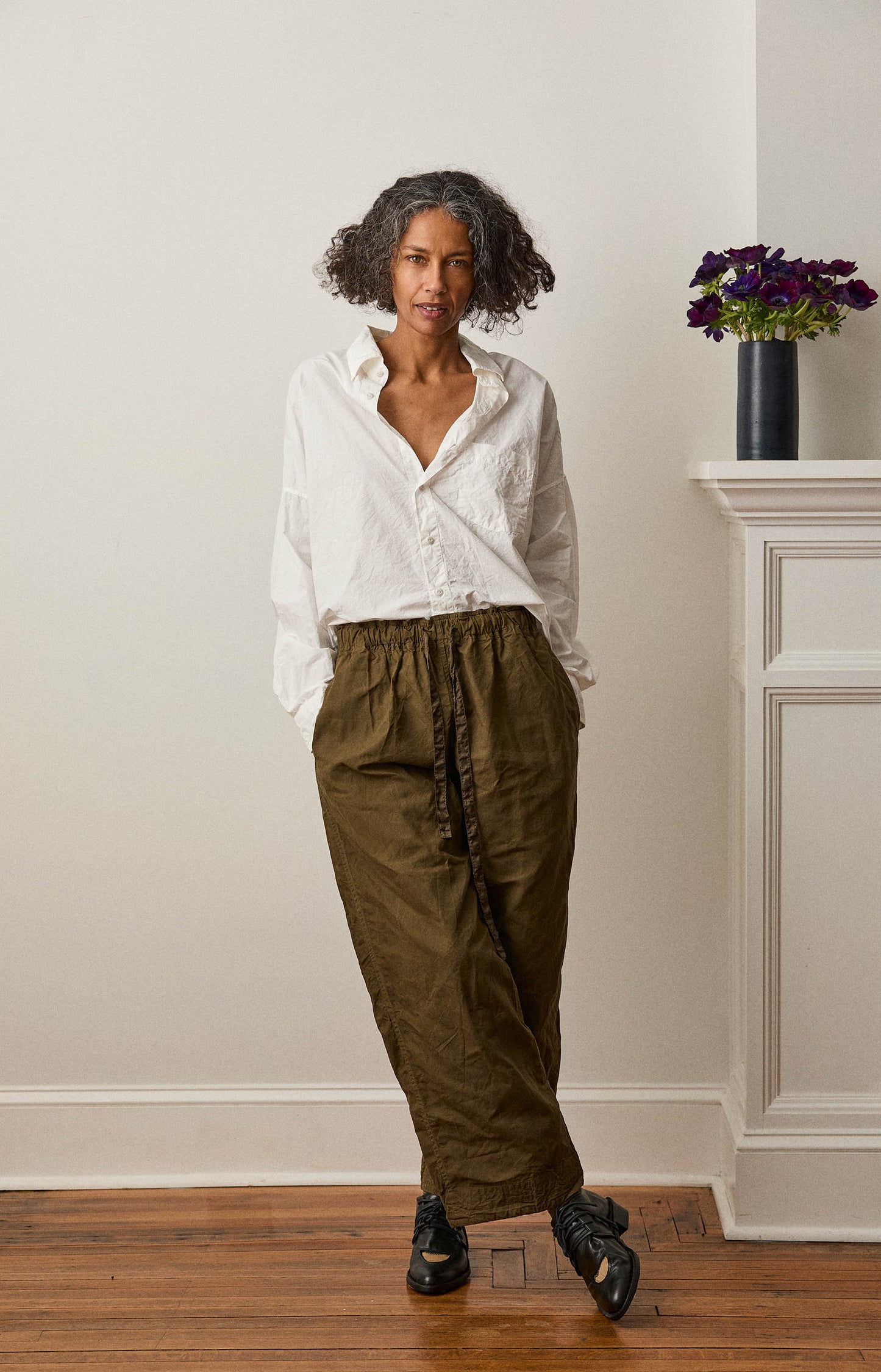 Khaki Coulisse Pants
