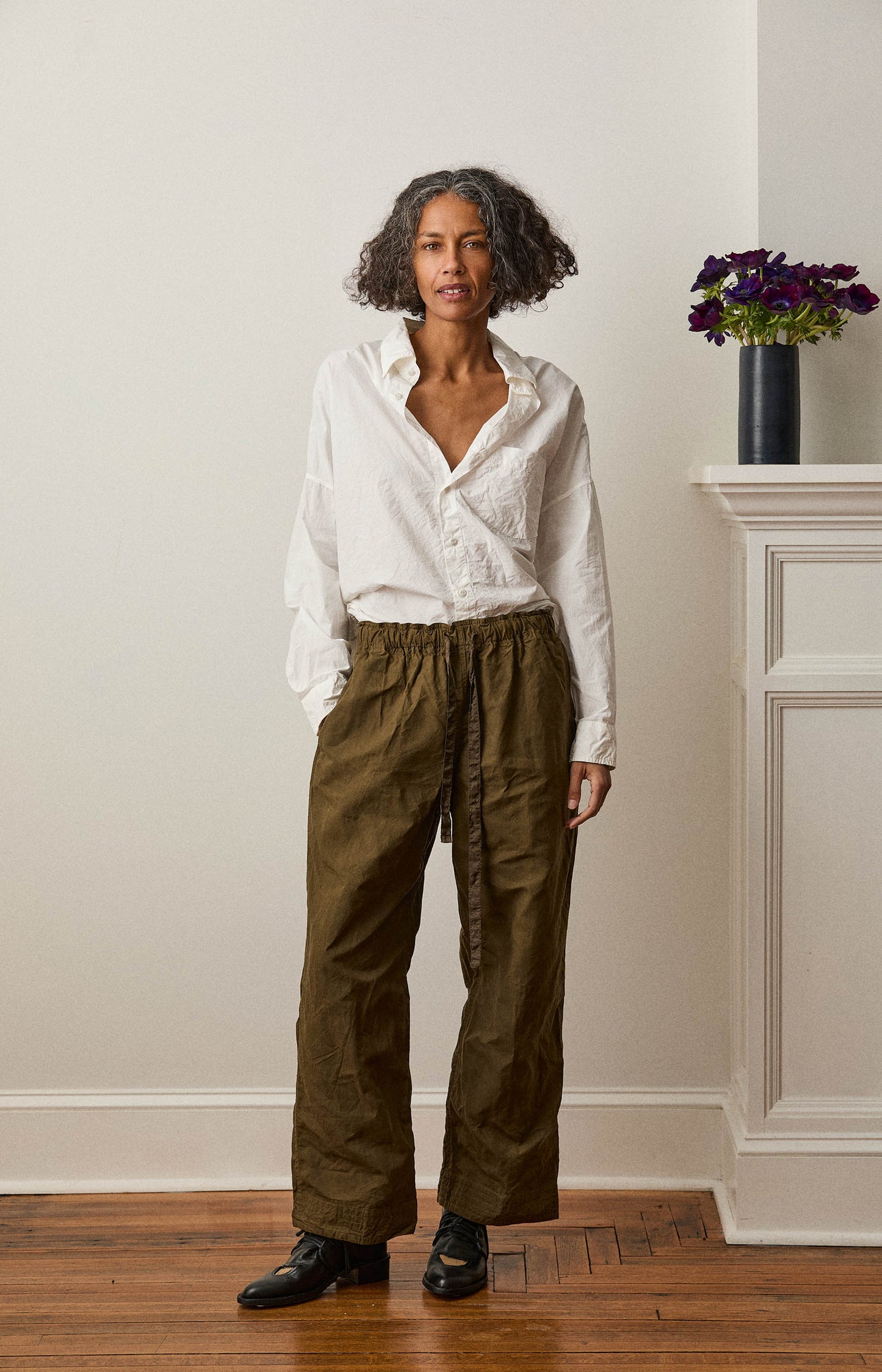 Khaki Coulisse Pants