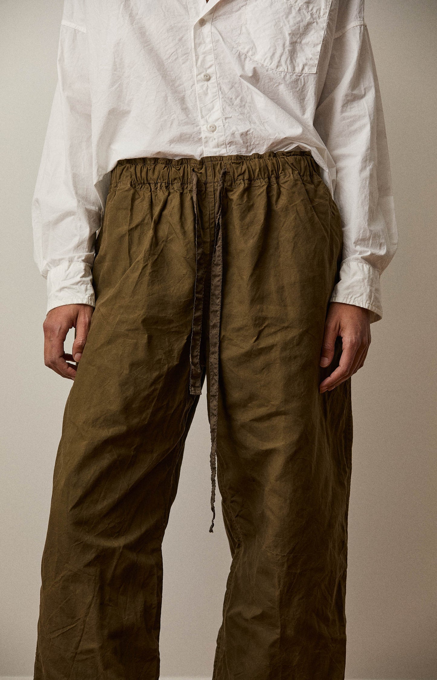 Khaki Coulisse Pants