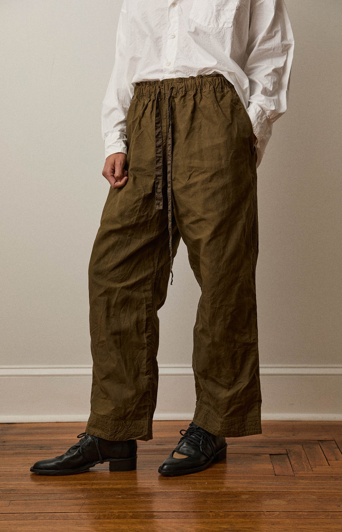 Khaki Coulisse Pants