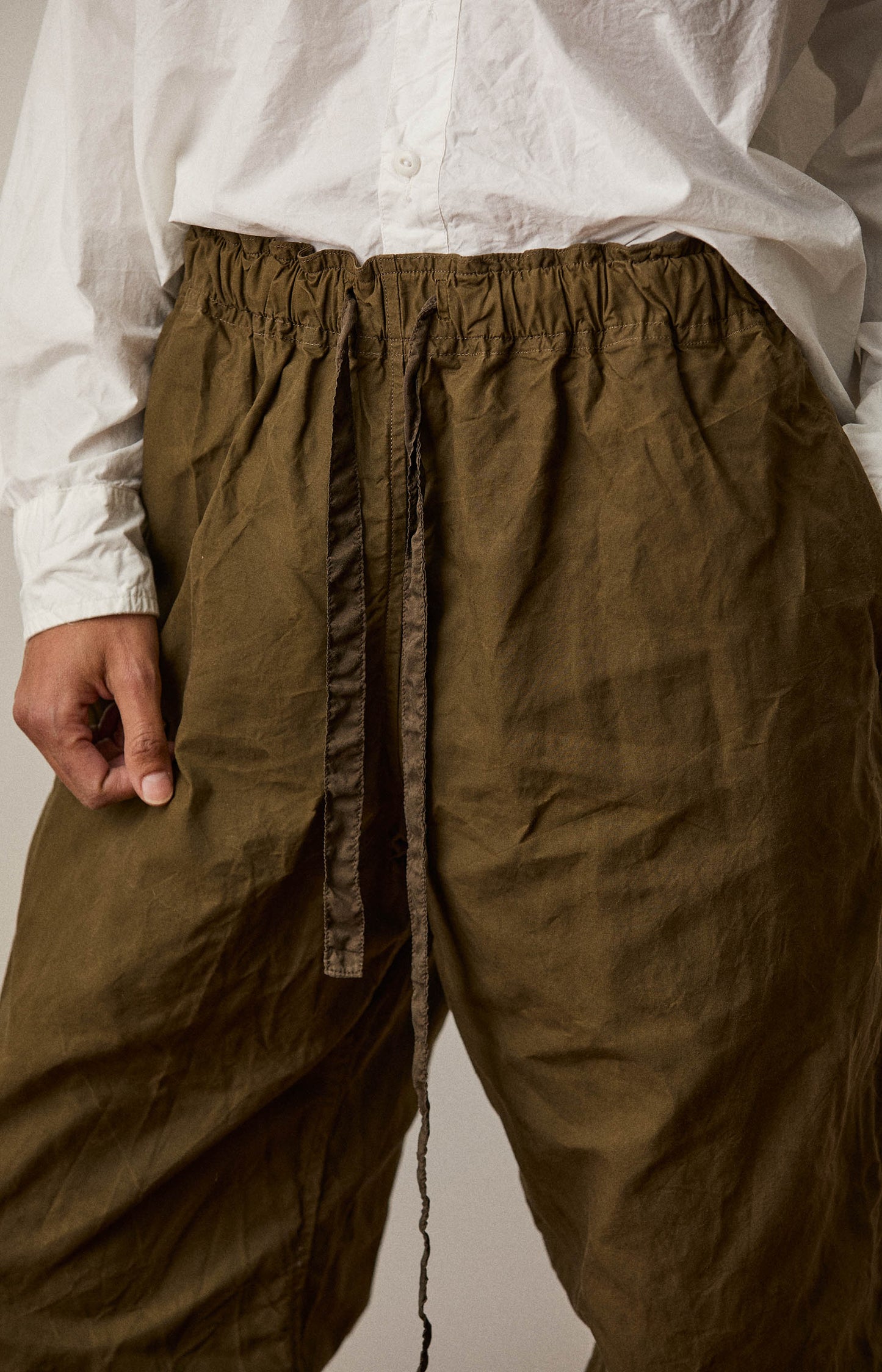 Khaki Coulisse Pants