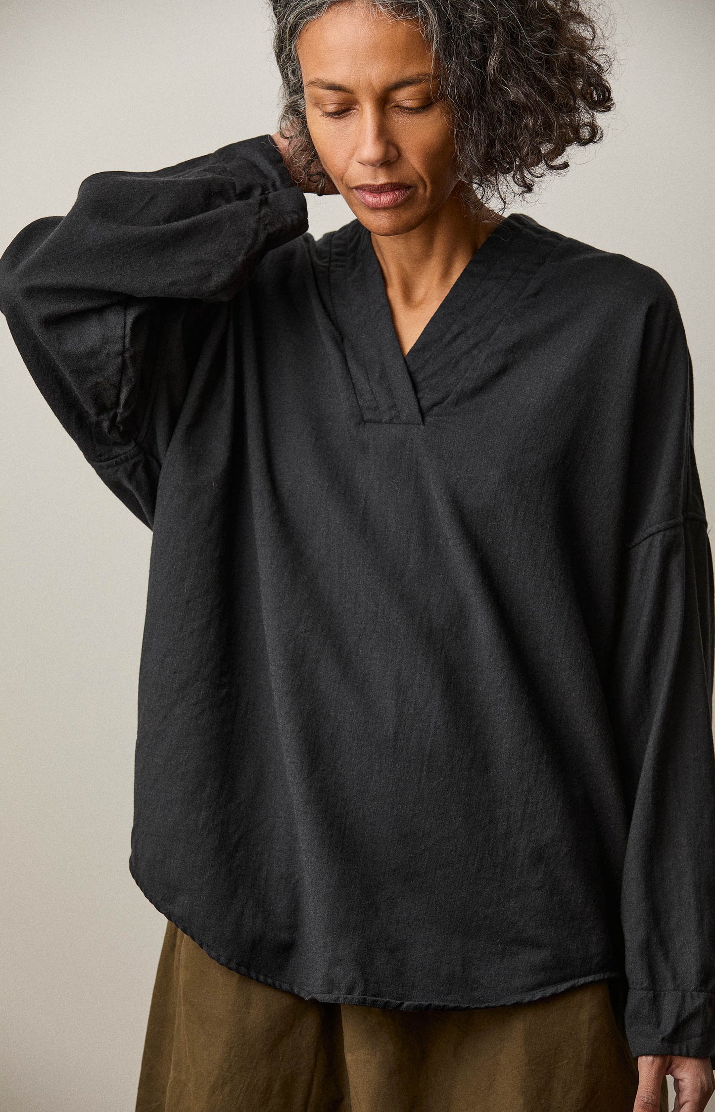 Black Wool AXL Shirt