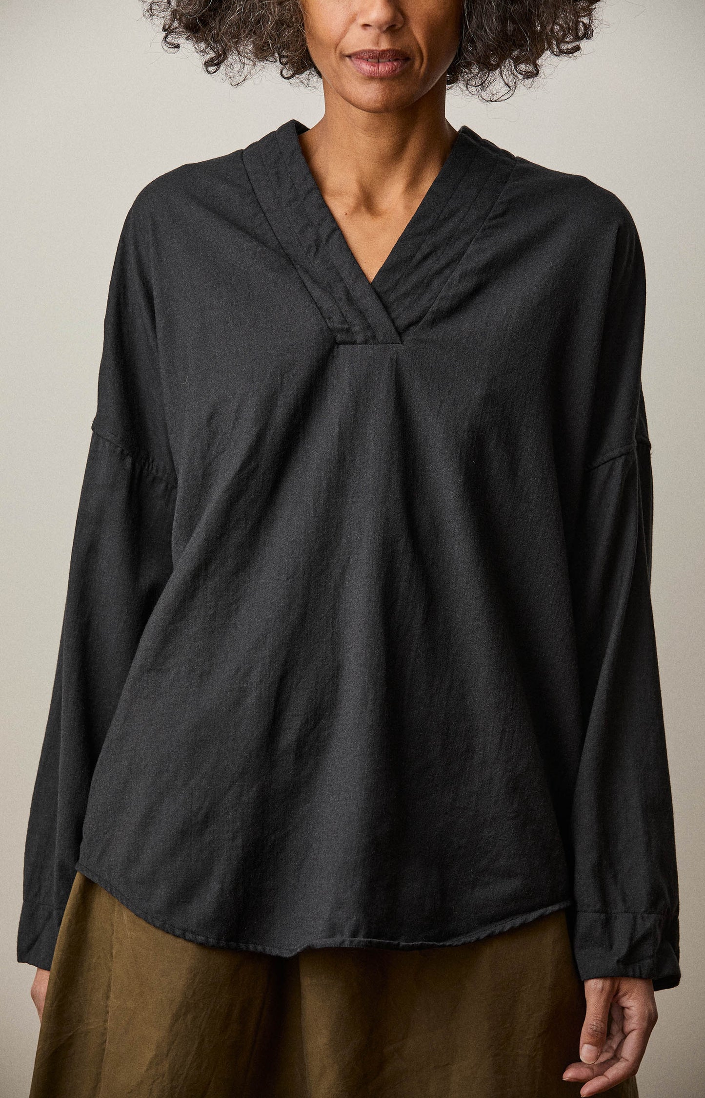 Black Wool AXL Shirt