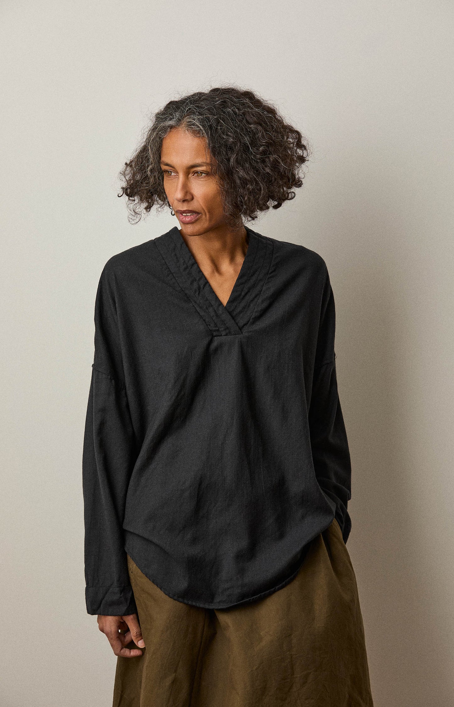 Black Wool AXL Shirt