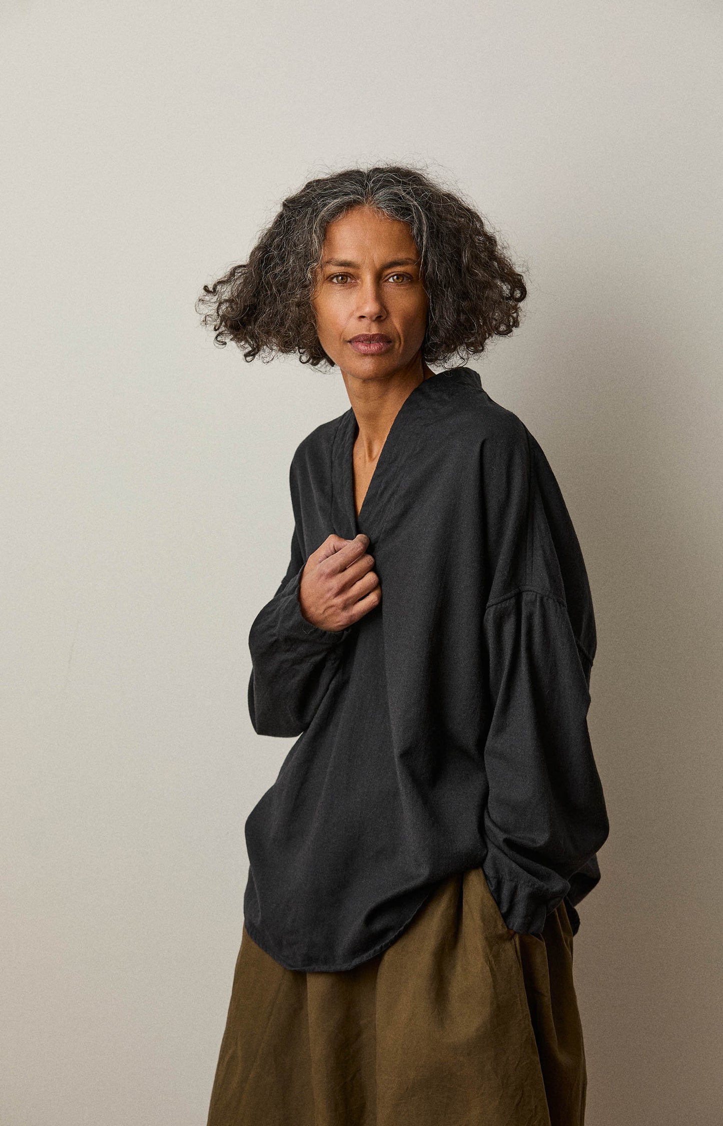 Black Wool AXL Shirt