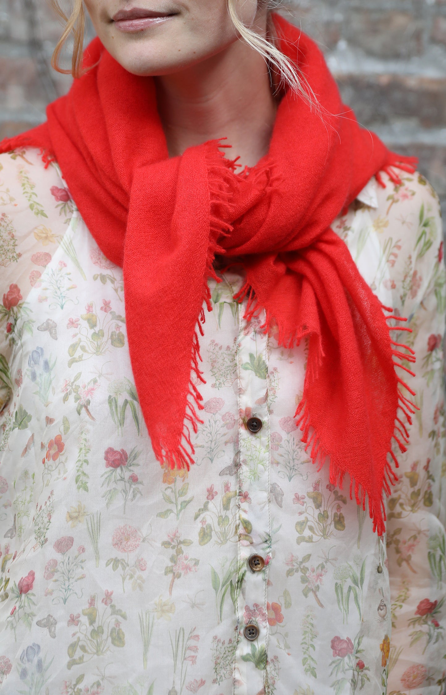 Tomato Cashmere Scarf