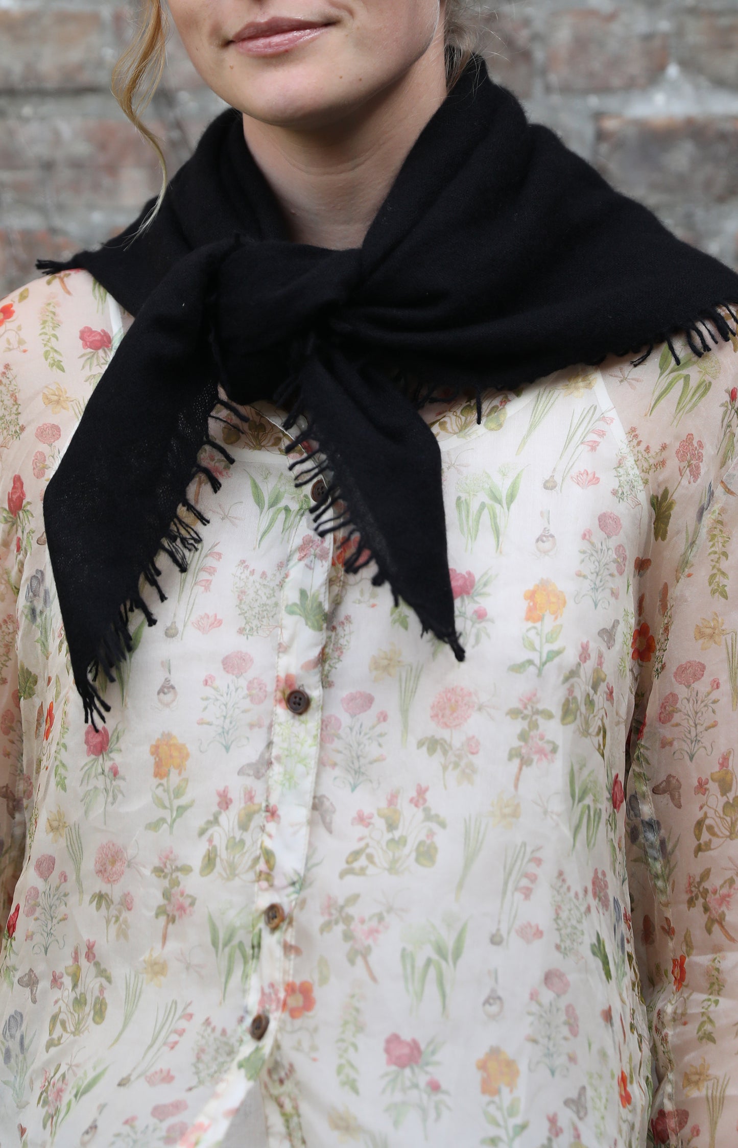 Black Cashmere Scarf