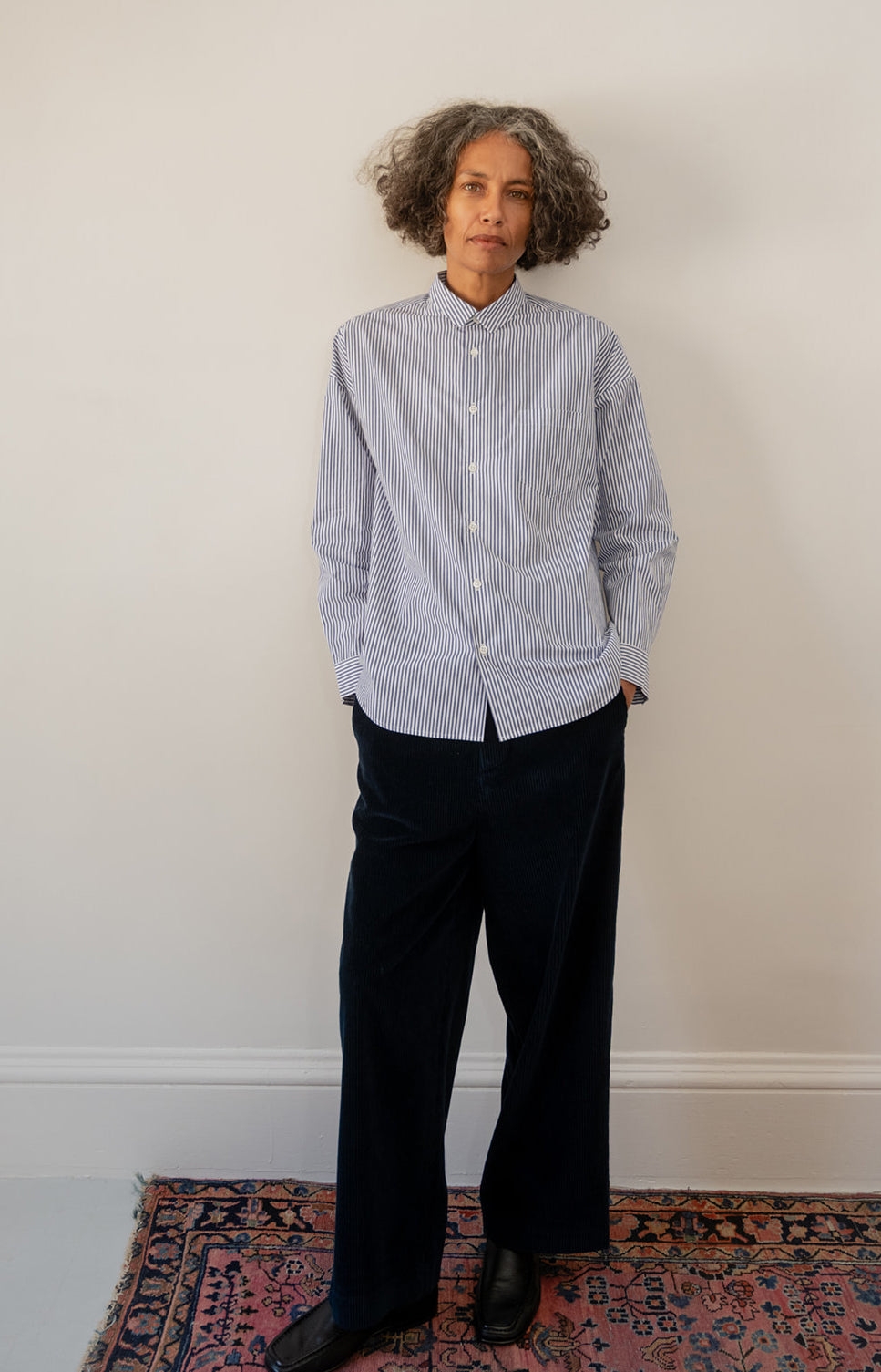 Navy Stripe Kate Shirt
