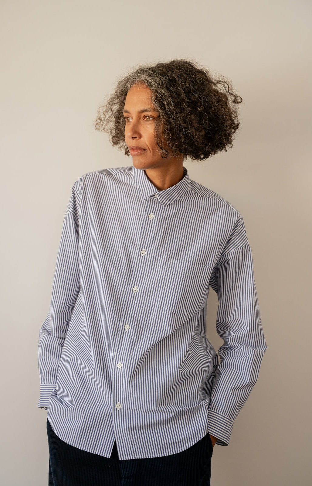 Navy Stripe Kate Shirt