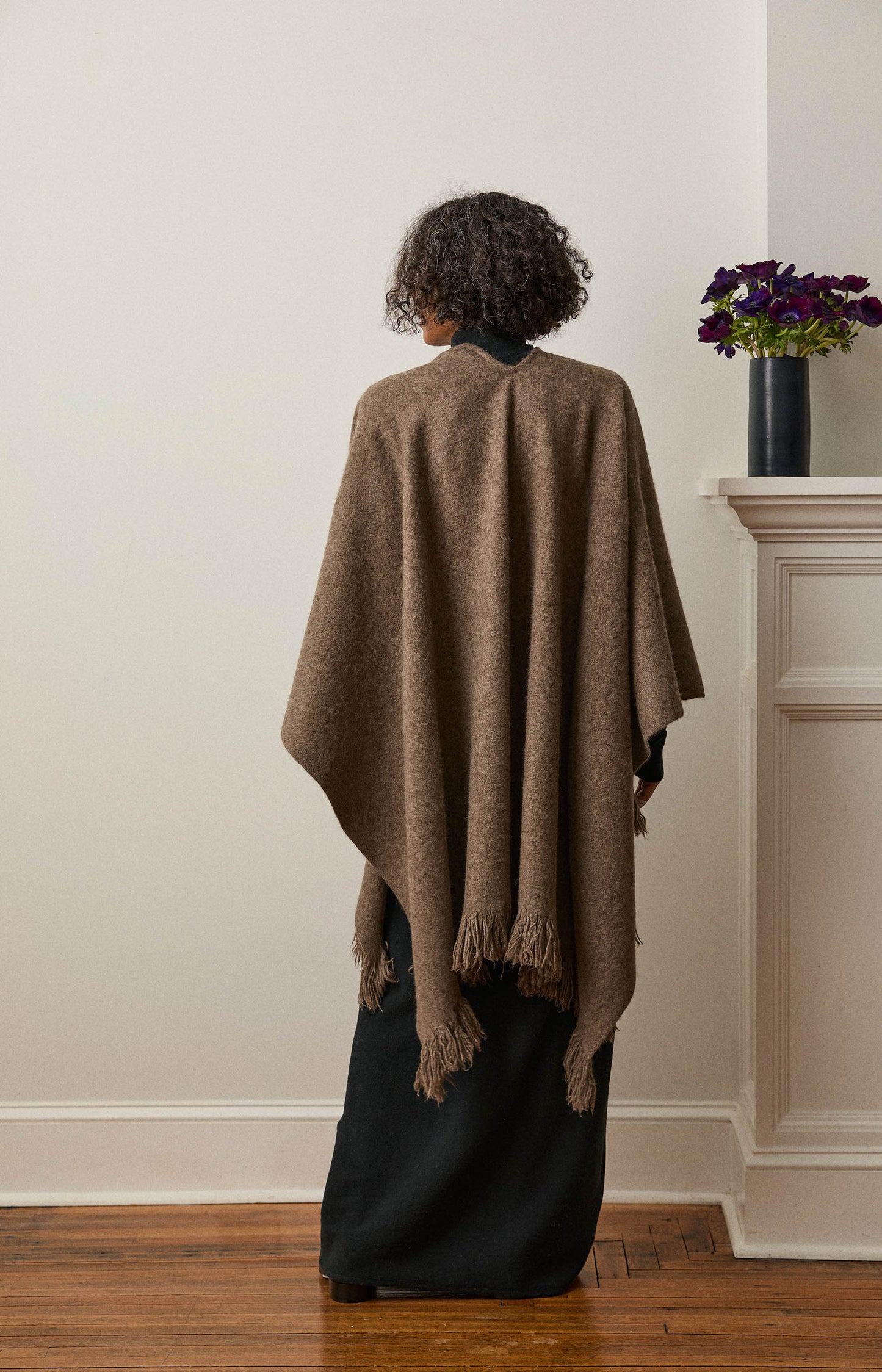 Natural Yak Grey Split Cape
