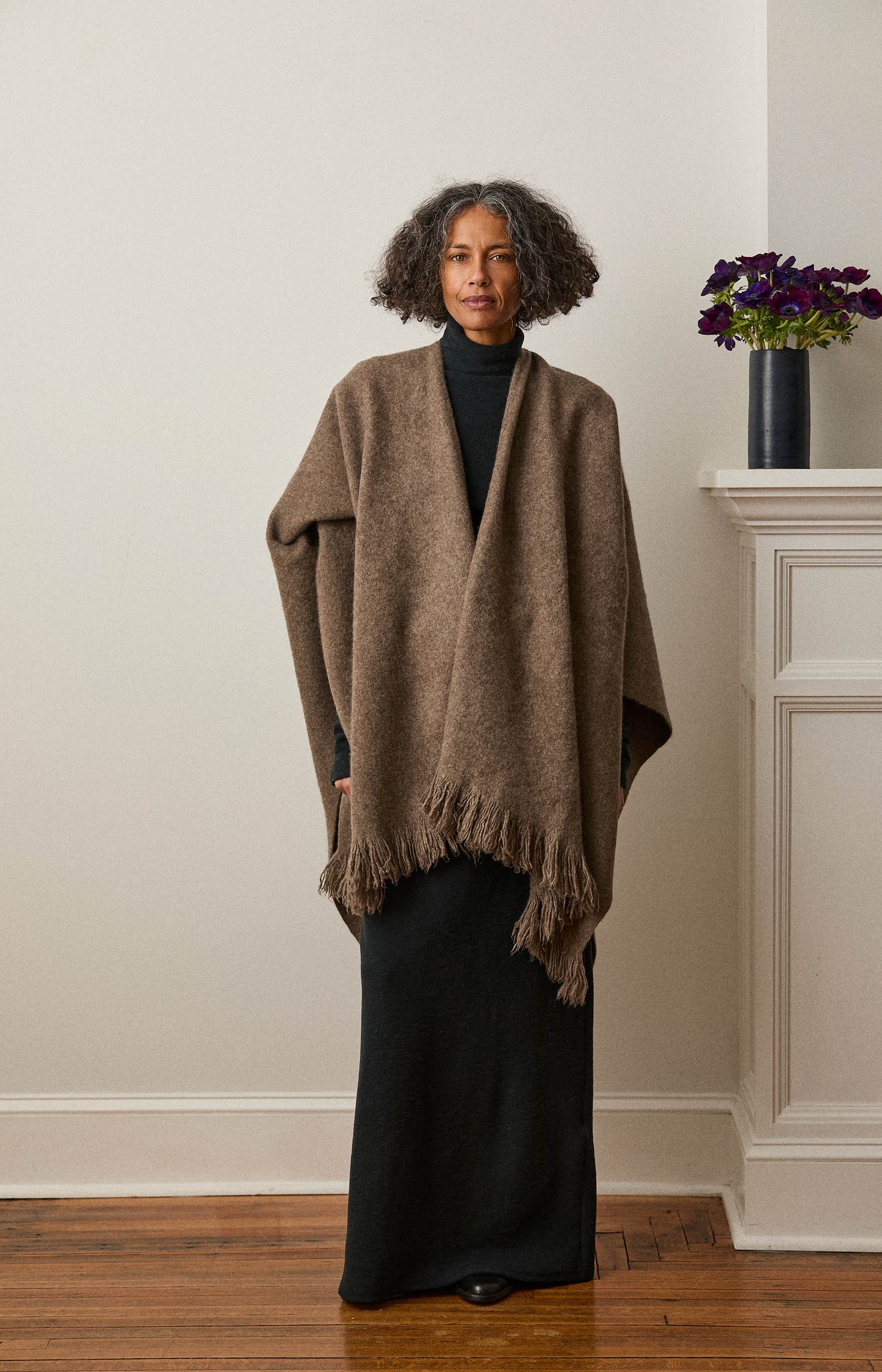 Natural Yak Grey Split Cape