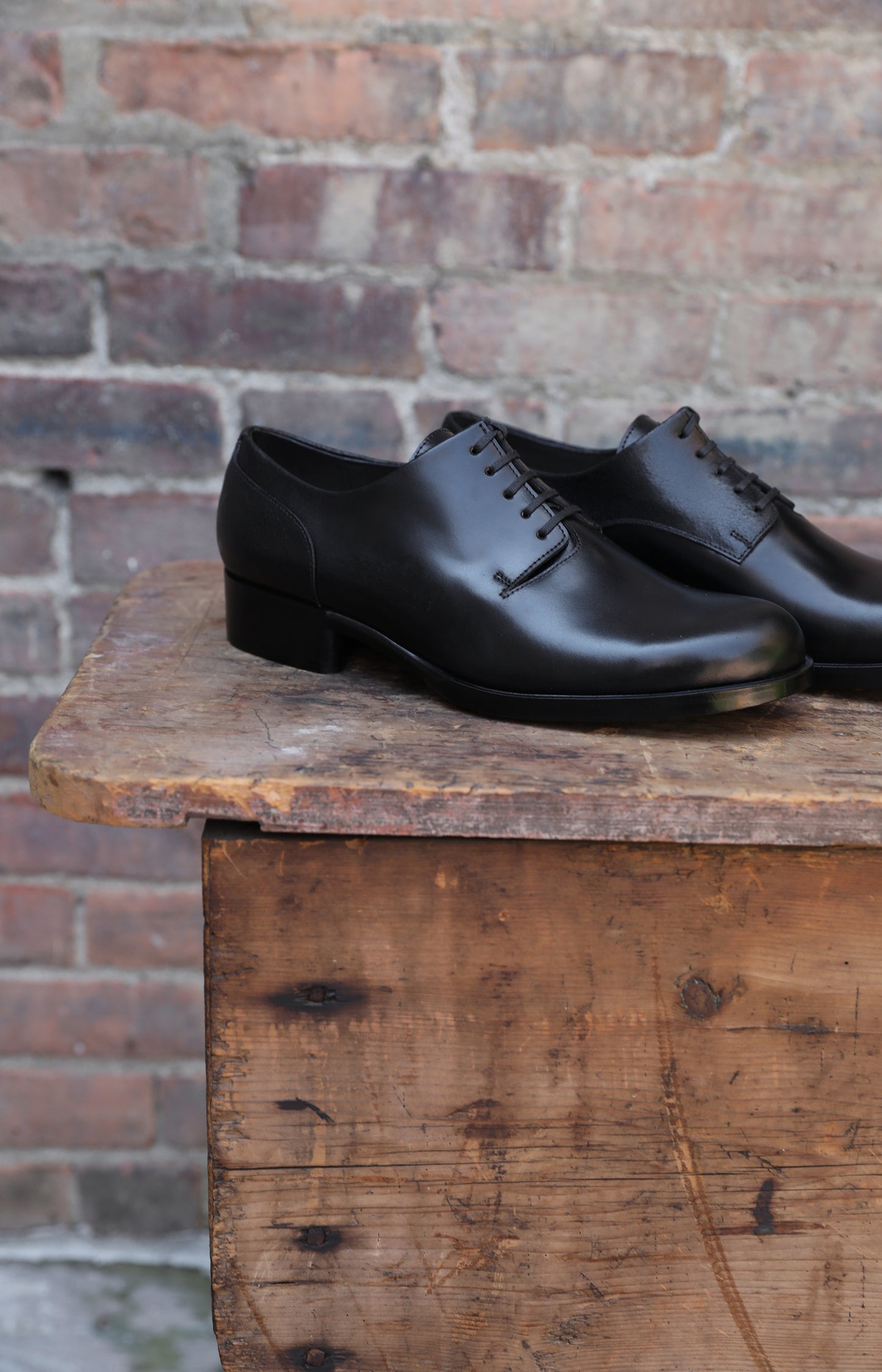 Black Leather Derby