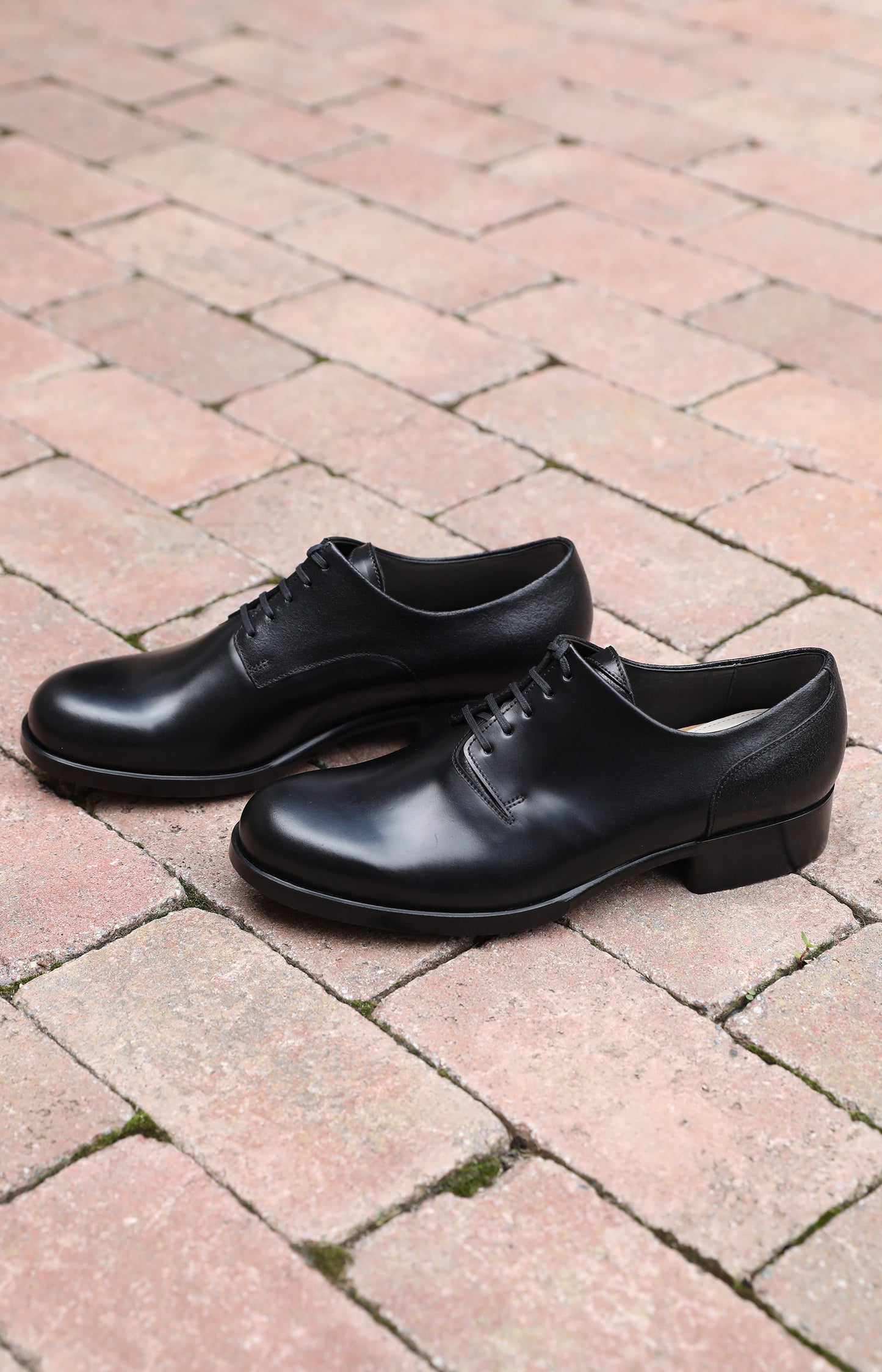 Black Leather Derby