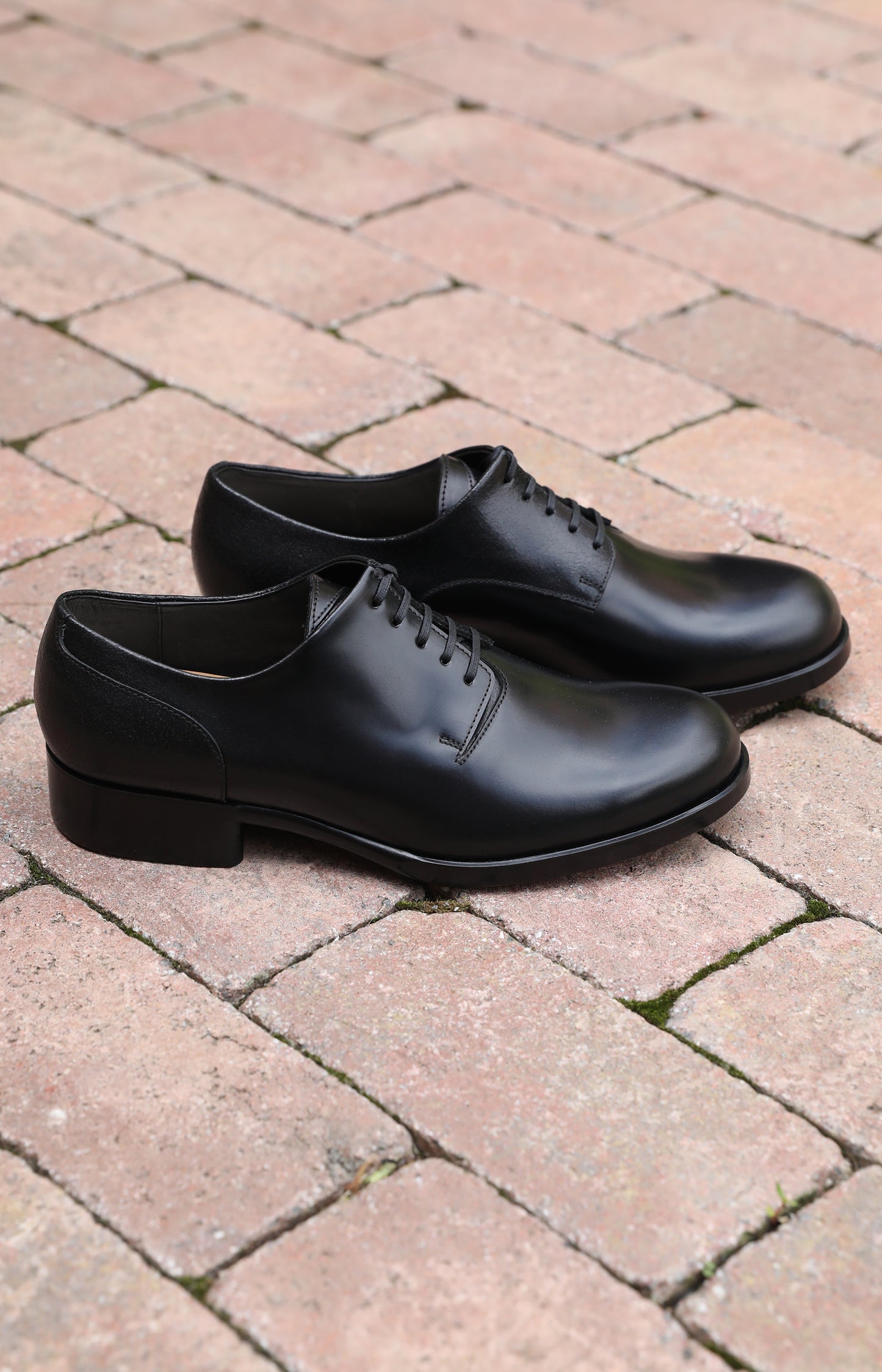 Black Leather Derby