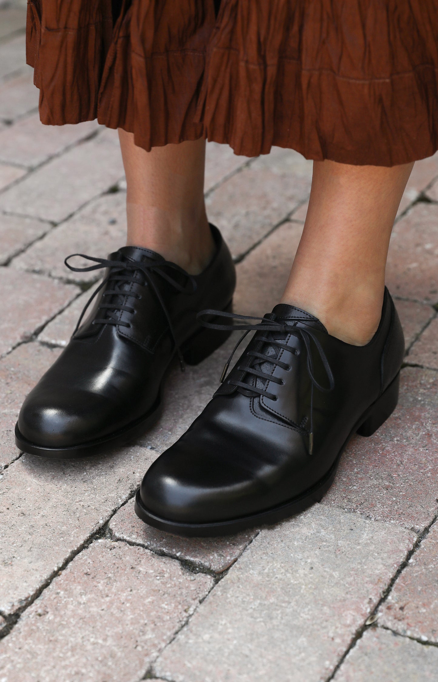 Black Leather Derby