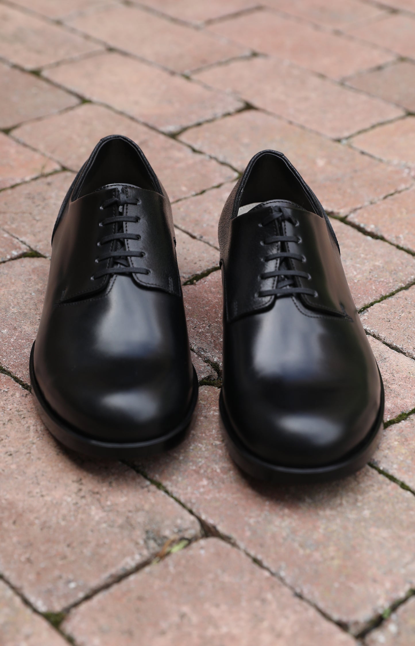 Black Leather Derby