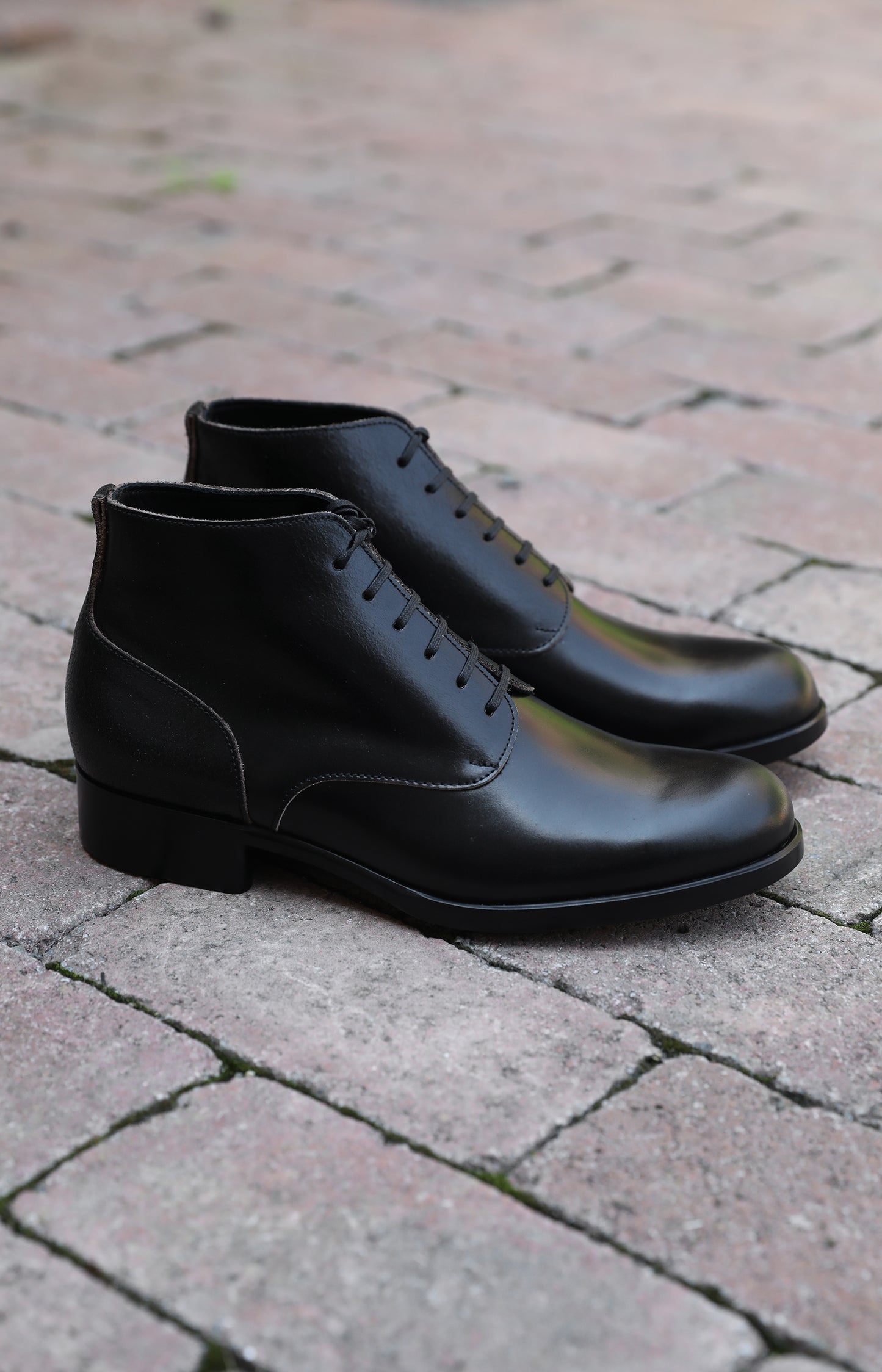 Black Brown Black Leather Work Boots