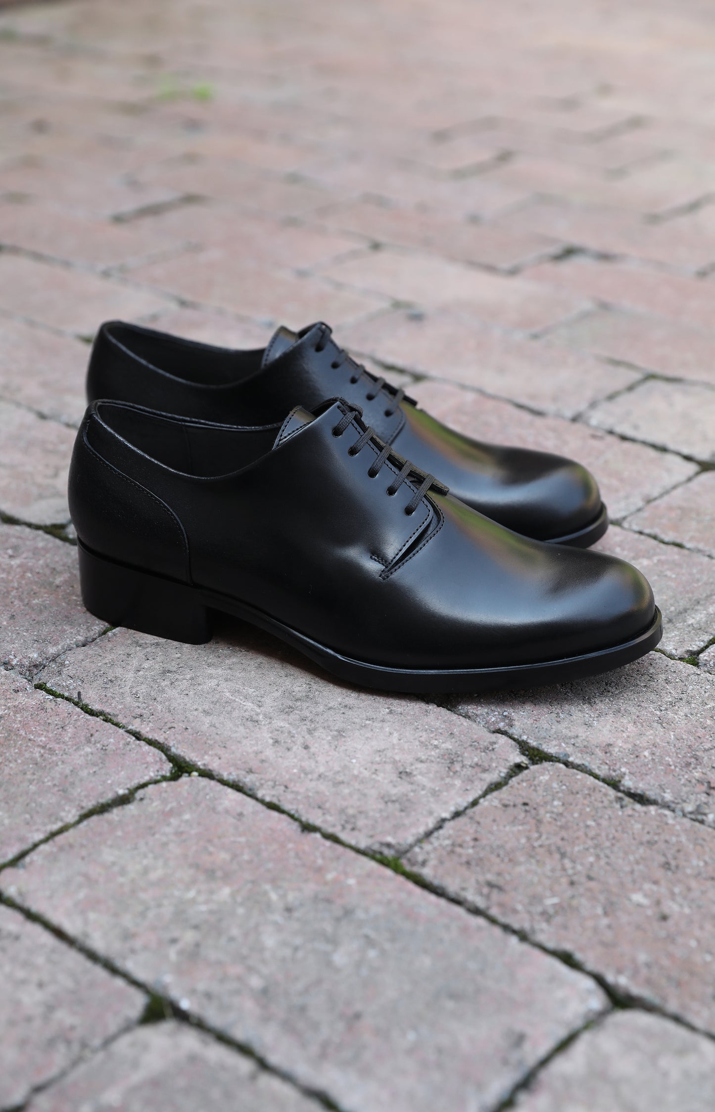 Black Leather Derby