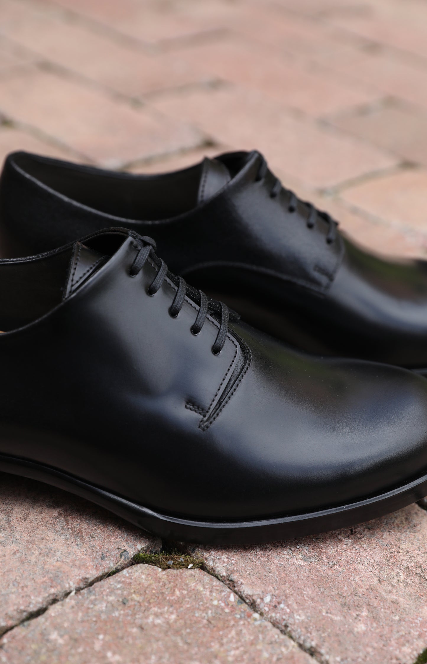 Black Leather Derby