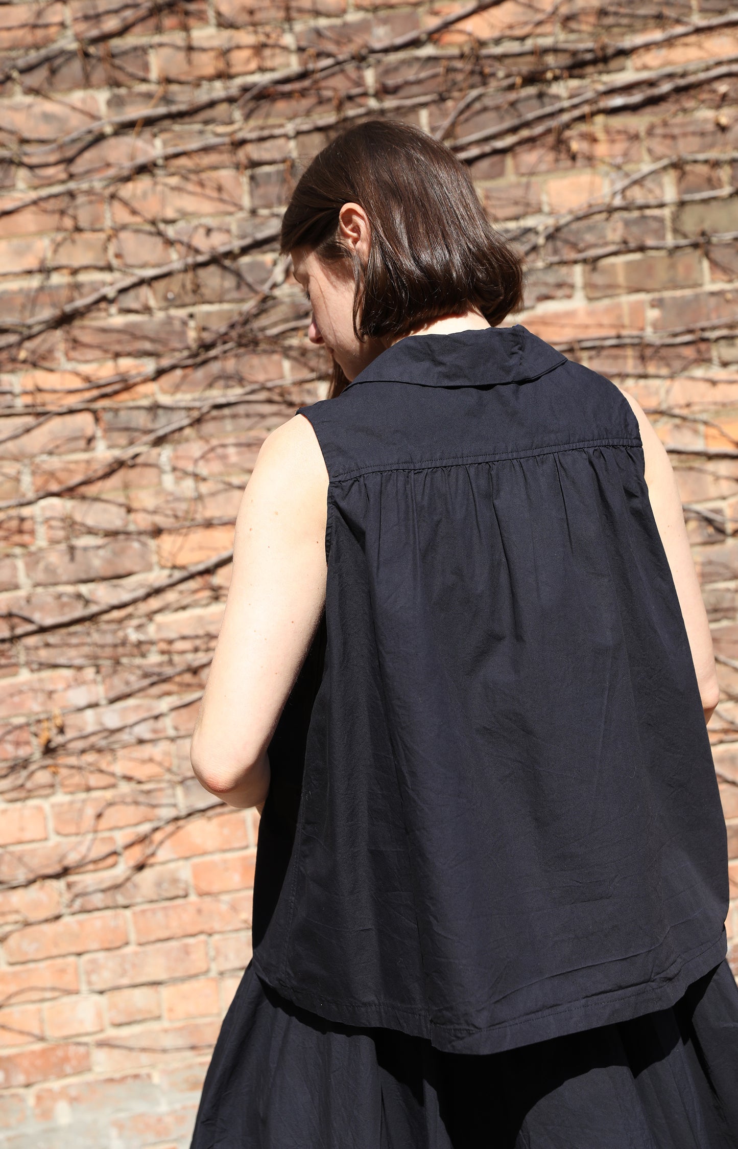 Navy Cotton NDTS Top
