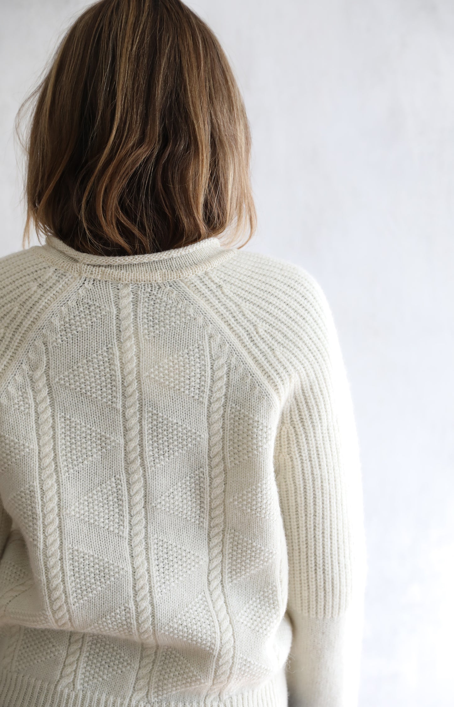 Ivory Shetland Wool Sweater