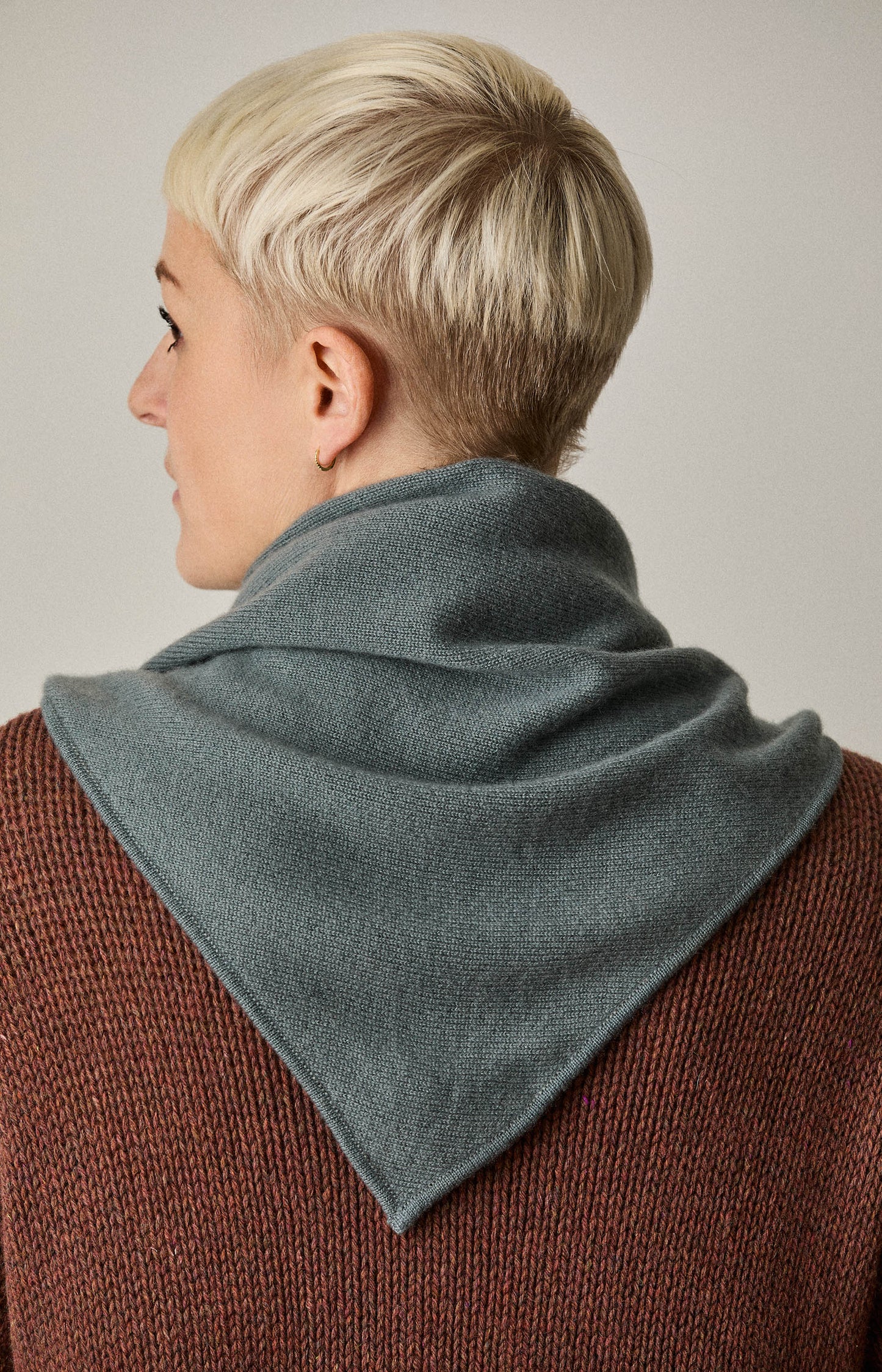 Mineral Cashmere Triangle Scarf