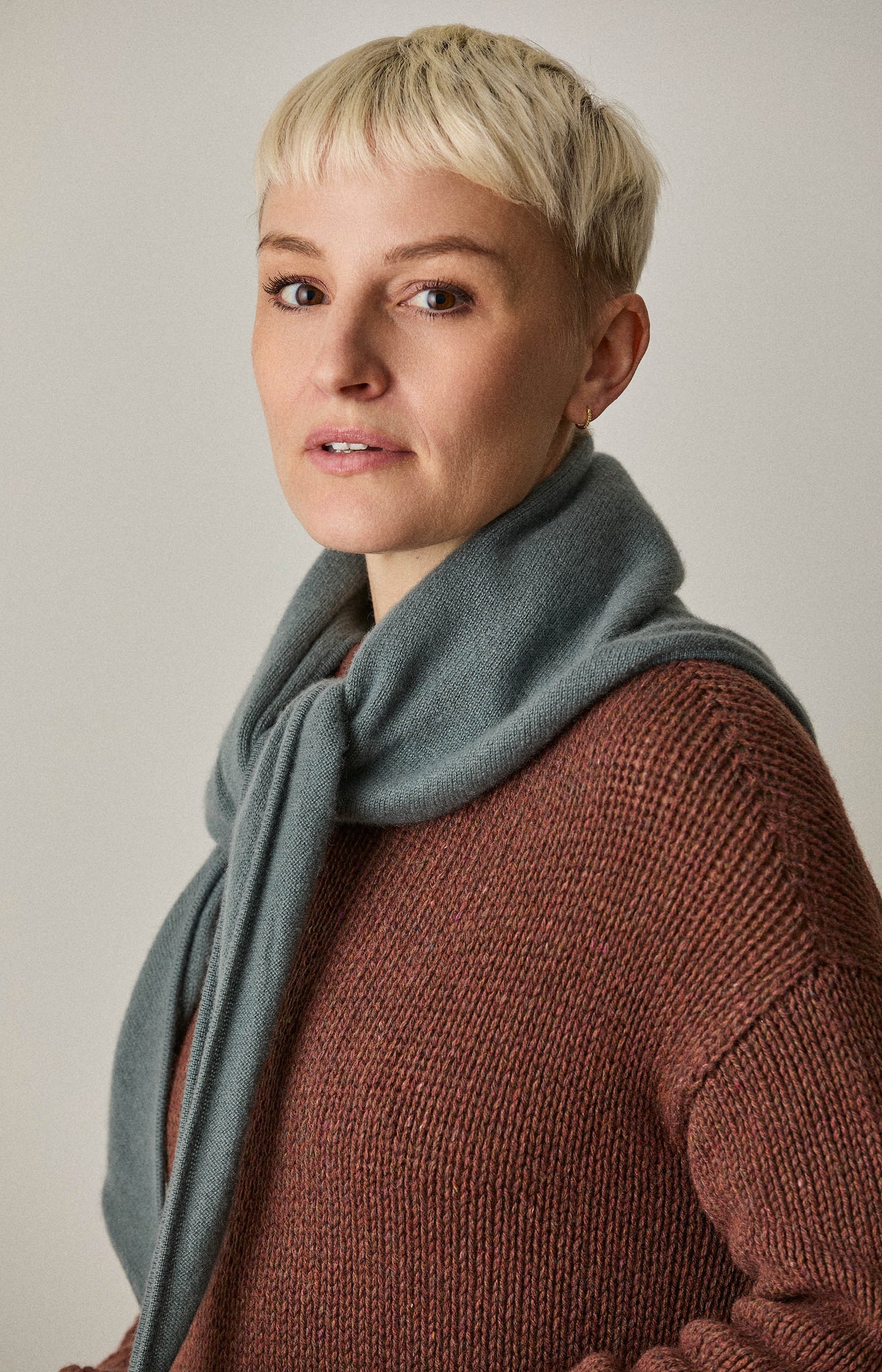 Mineral Cashmere Triangle Scarf