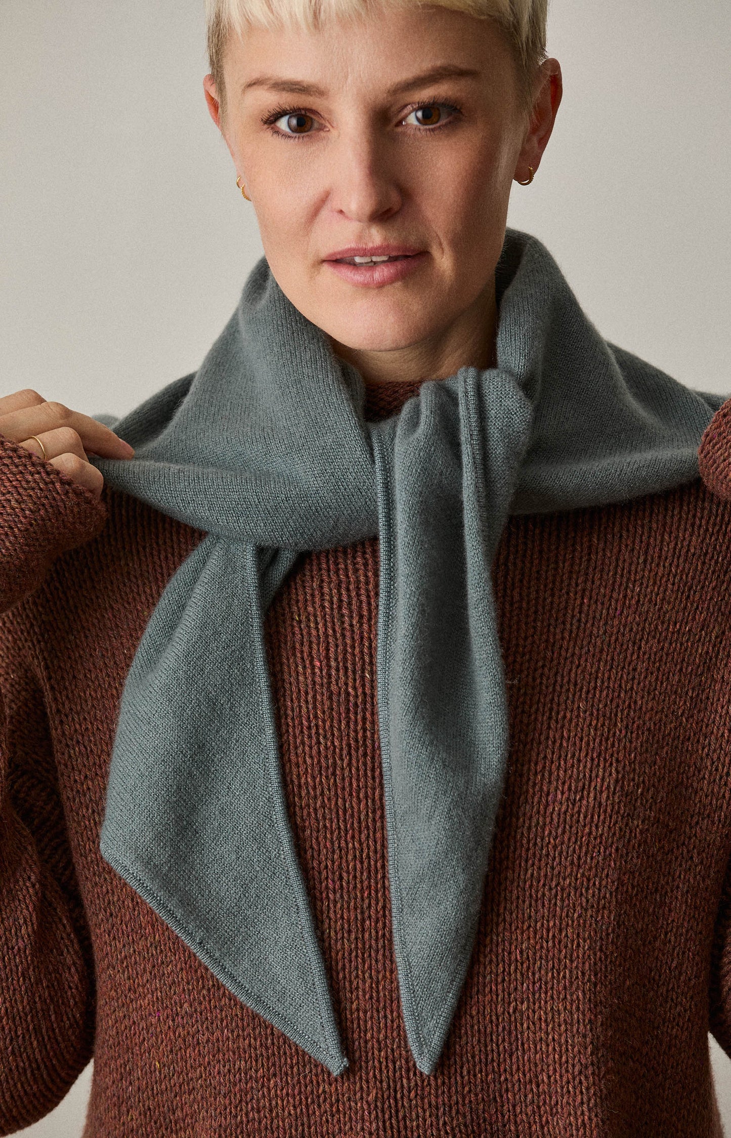 Mineral Cashmere Triangle Scarf