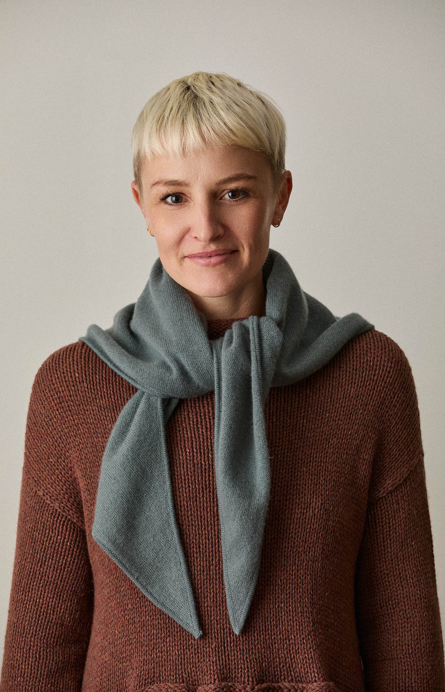 Mineral Cashmere Triangle Scarf
