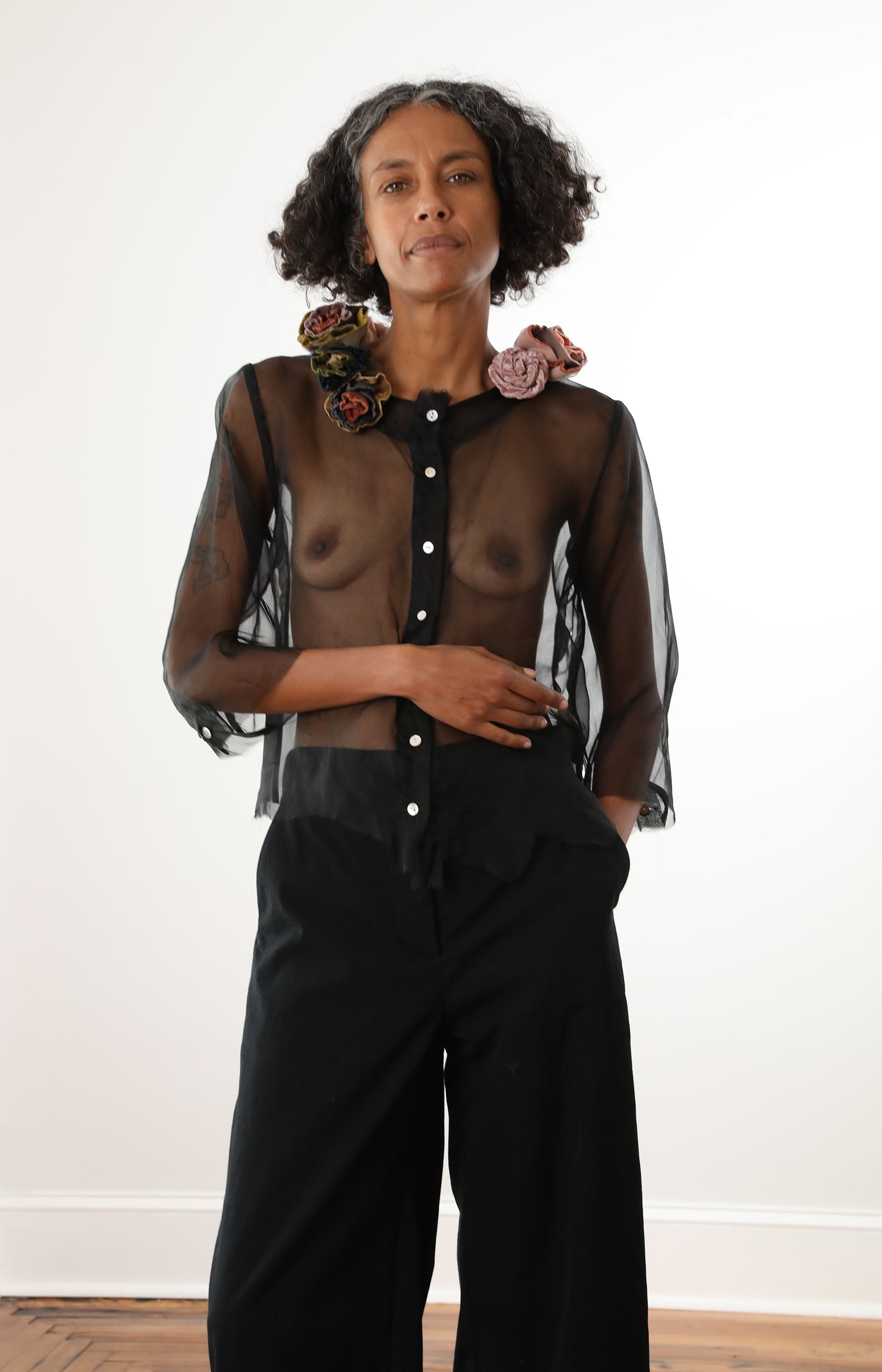 Floral Organza Shirt