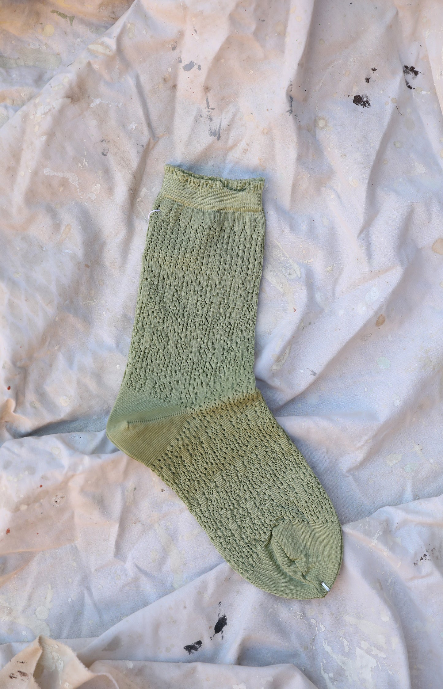 Lime Lace Socks